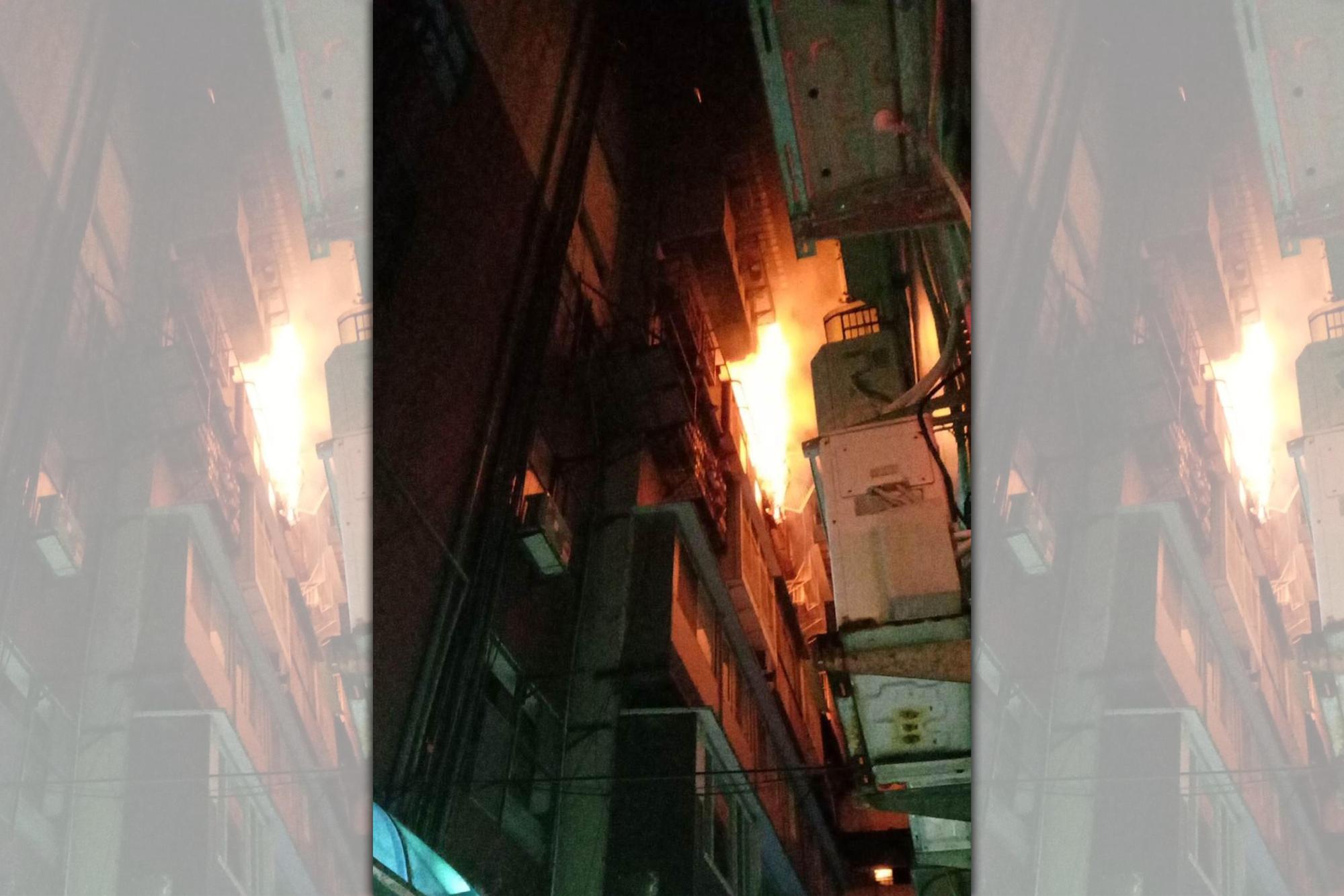 北市北投區中和街凌晨3時許發生火警，1名50多歲女子燒成焦屍。（翻攝自我是北投人臉書）