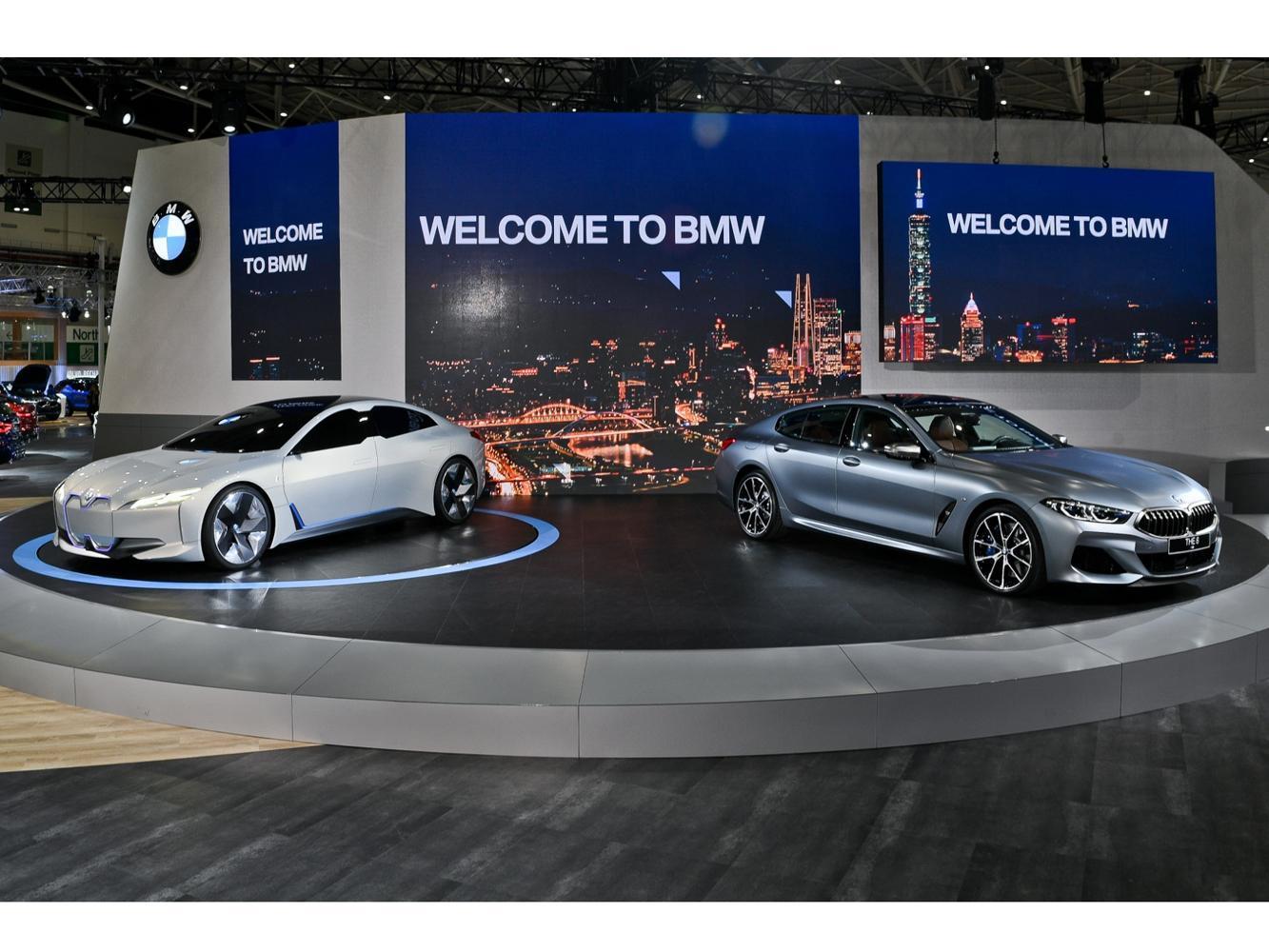 BMW純電動概念車i Vision Dynamics與頂級旗艦四門跑車THE 8 Gran Coupé於台灣首次亮相。