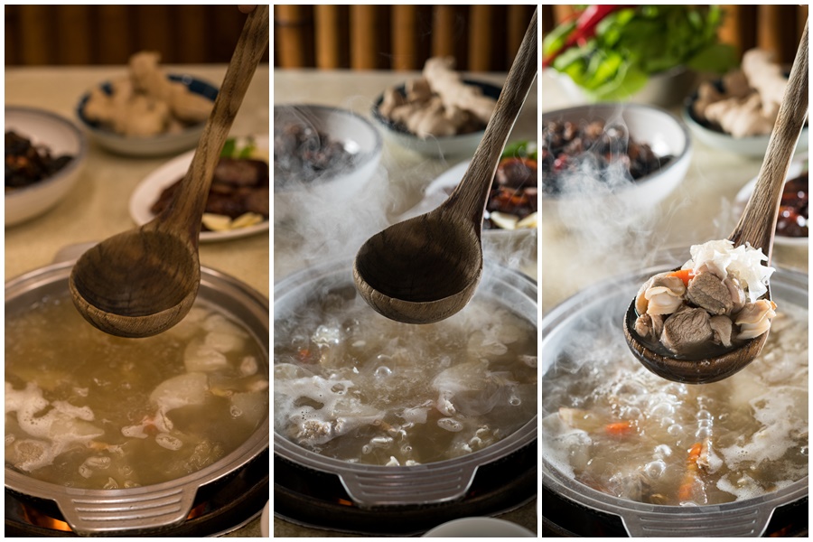 這組羊肉爐烏骨雞的美食照，失敗的拍攝過程剛好都留下來了，正好可以拿來說明最後可口誘人的美食照，是怎麼產出的。