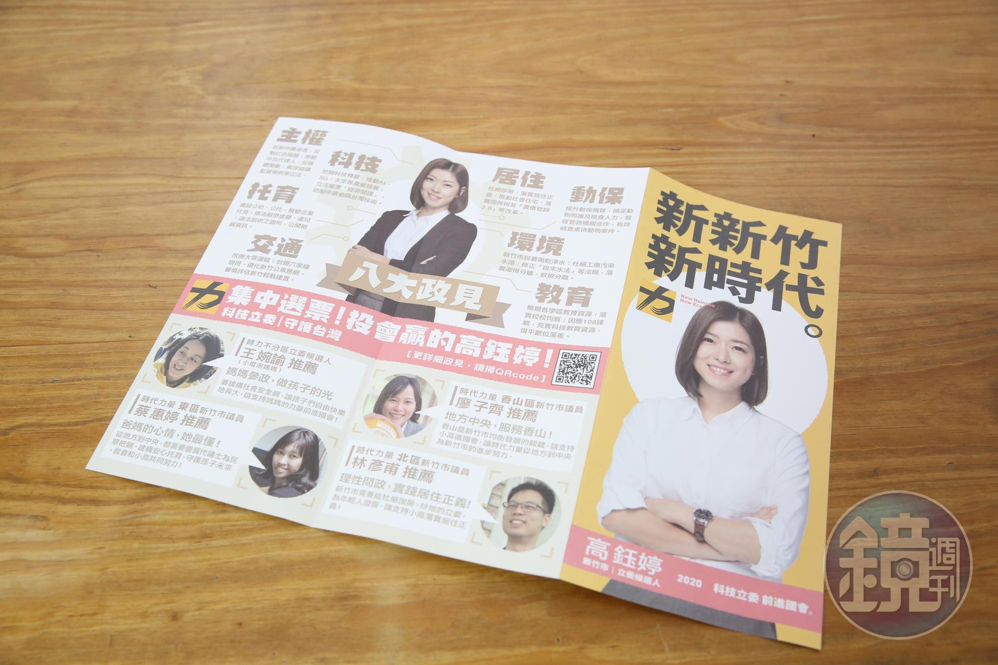 高鈺婷憑藉在中研院的工作經歷,自許成為科技立委。