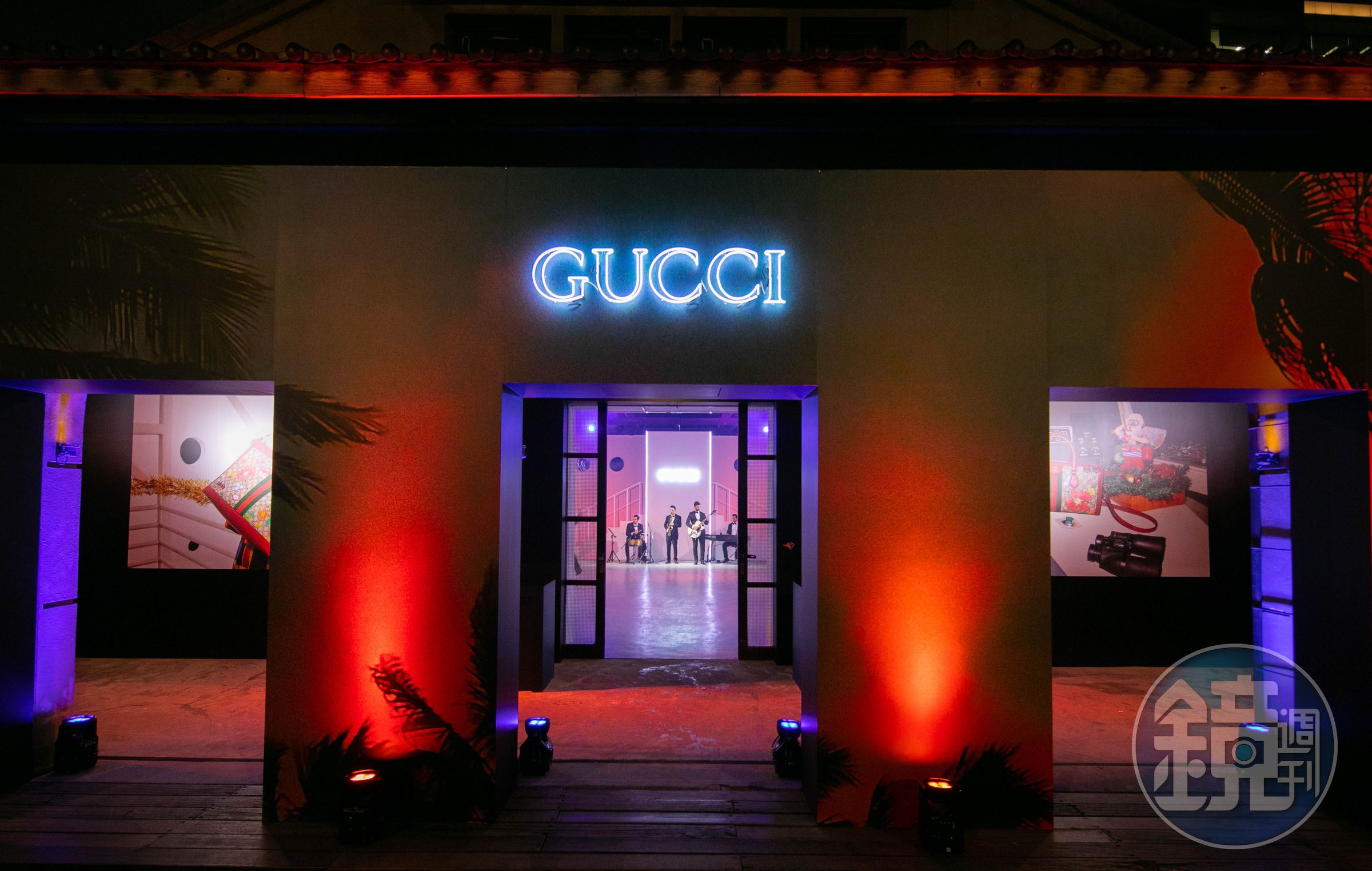 上週末在台北松山文創園區舉辦GUCCI Holiday Season系列慶祝派對。（GUCCI提供）