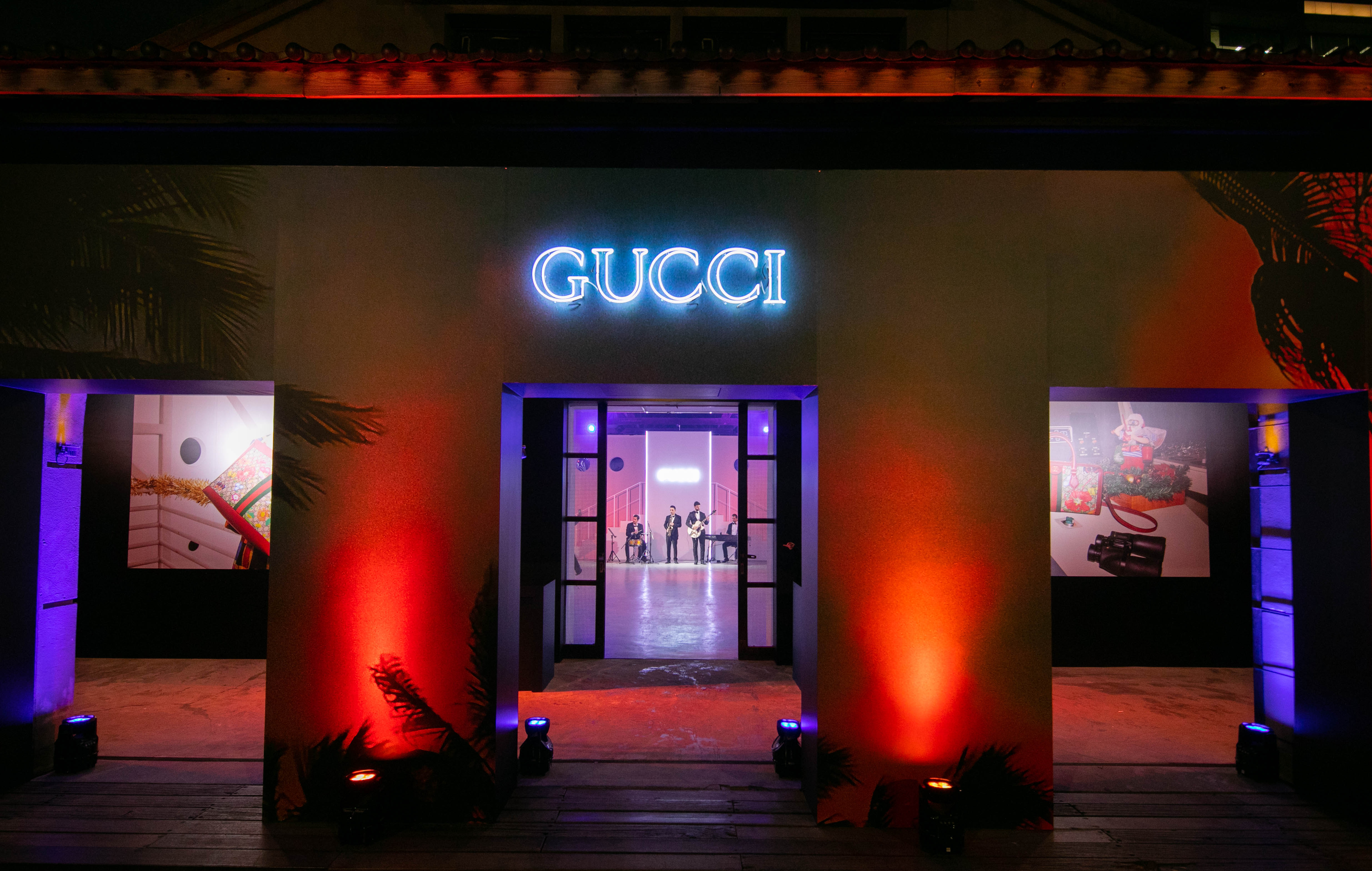 上週末在台北松山文創園區舉辦GUCCI Holiday Season系列慶祝派對。（GUCCI提供）