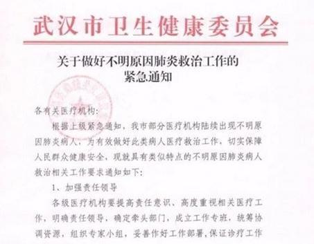 武漢疑爆發非典型肺炎群聚感染，引發各界恐慌。（翻攝自網路）