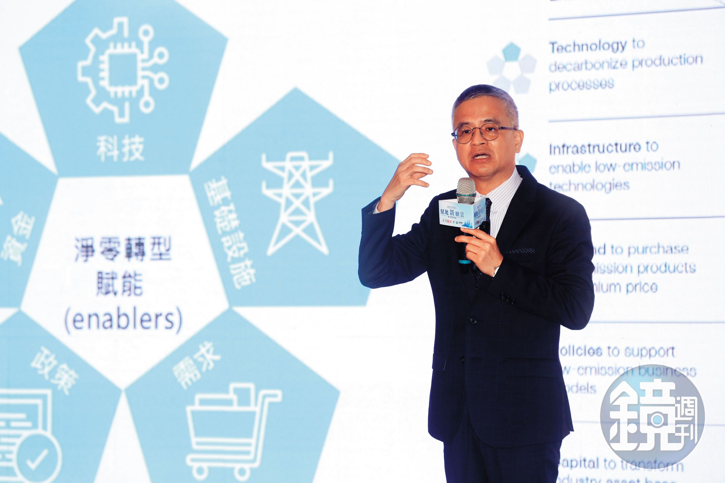 郭水義喊出科技和數位兩路並進,擘劃中華電信未來30年淨零轉型。