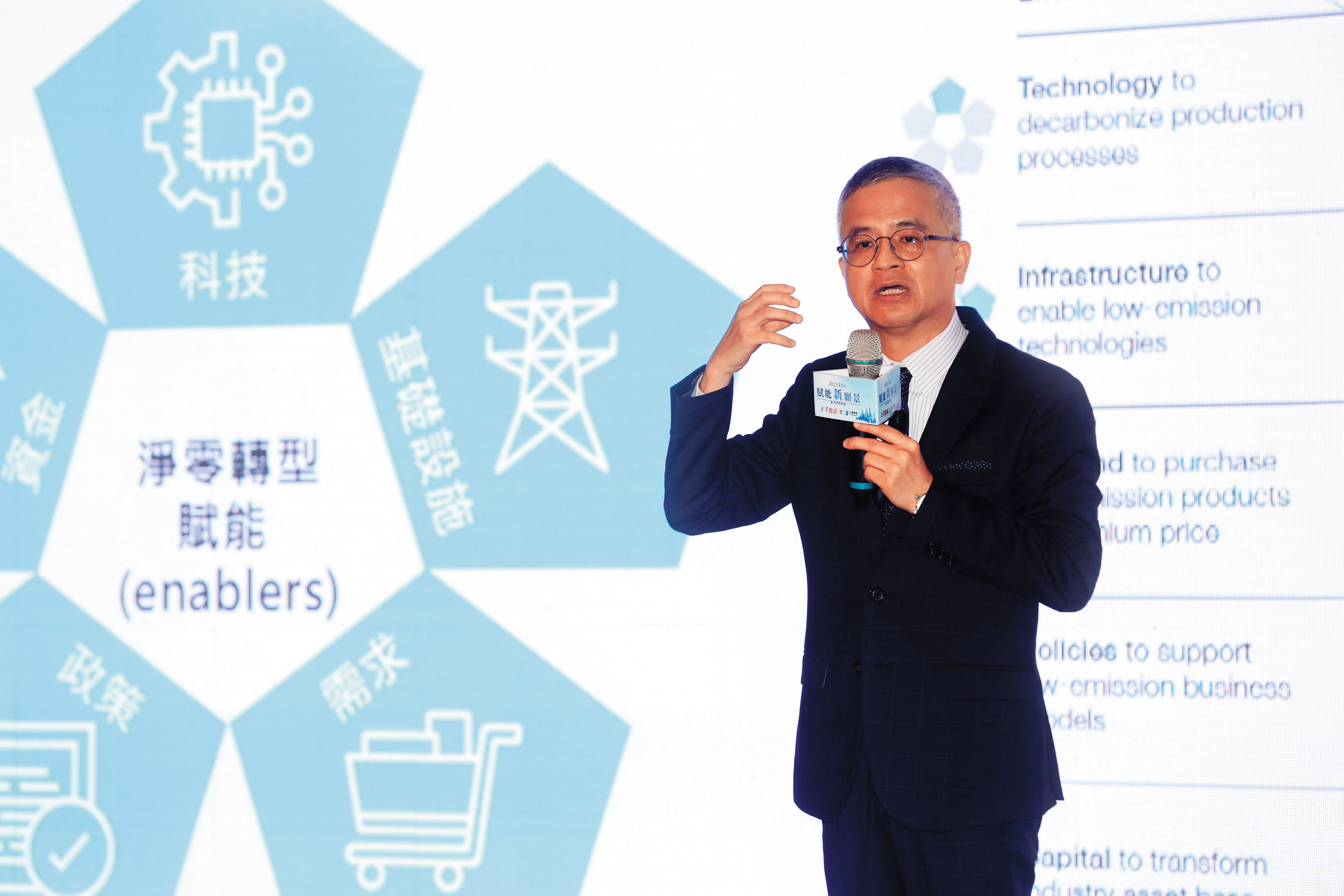 郭水義喊出科技和數位兩路並進，擘劃中華電信未來30年淨零轉型。