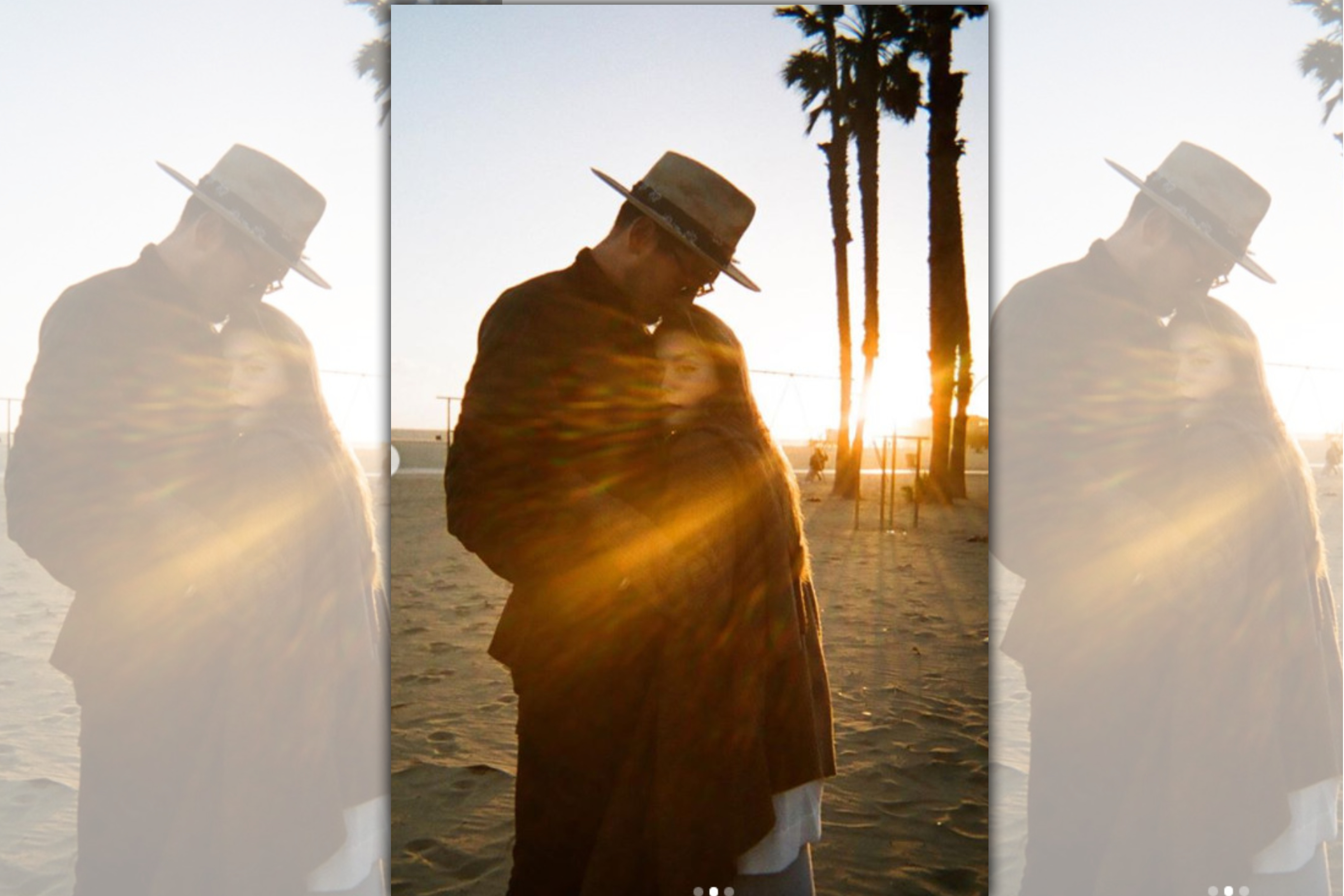 高以翔女友Bella在昨晚跨年夜，第一次po出兩人合照。（翻攝自Bella IG）