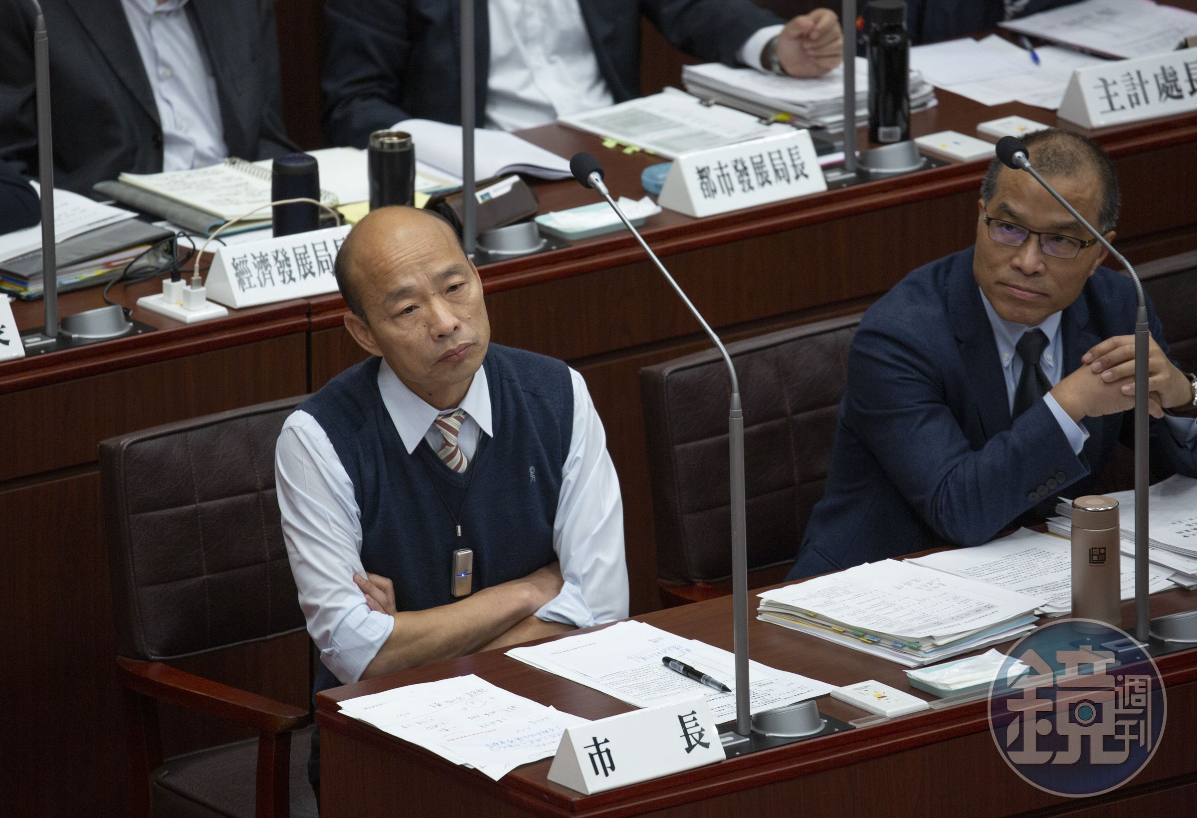 韓國瑜被《彭博社》以失態、民粹、厭女、種族歧視等字眼來形容。