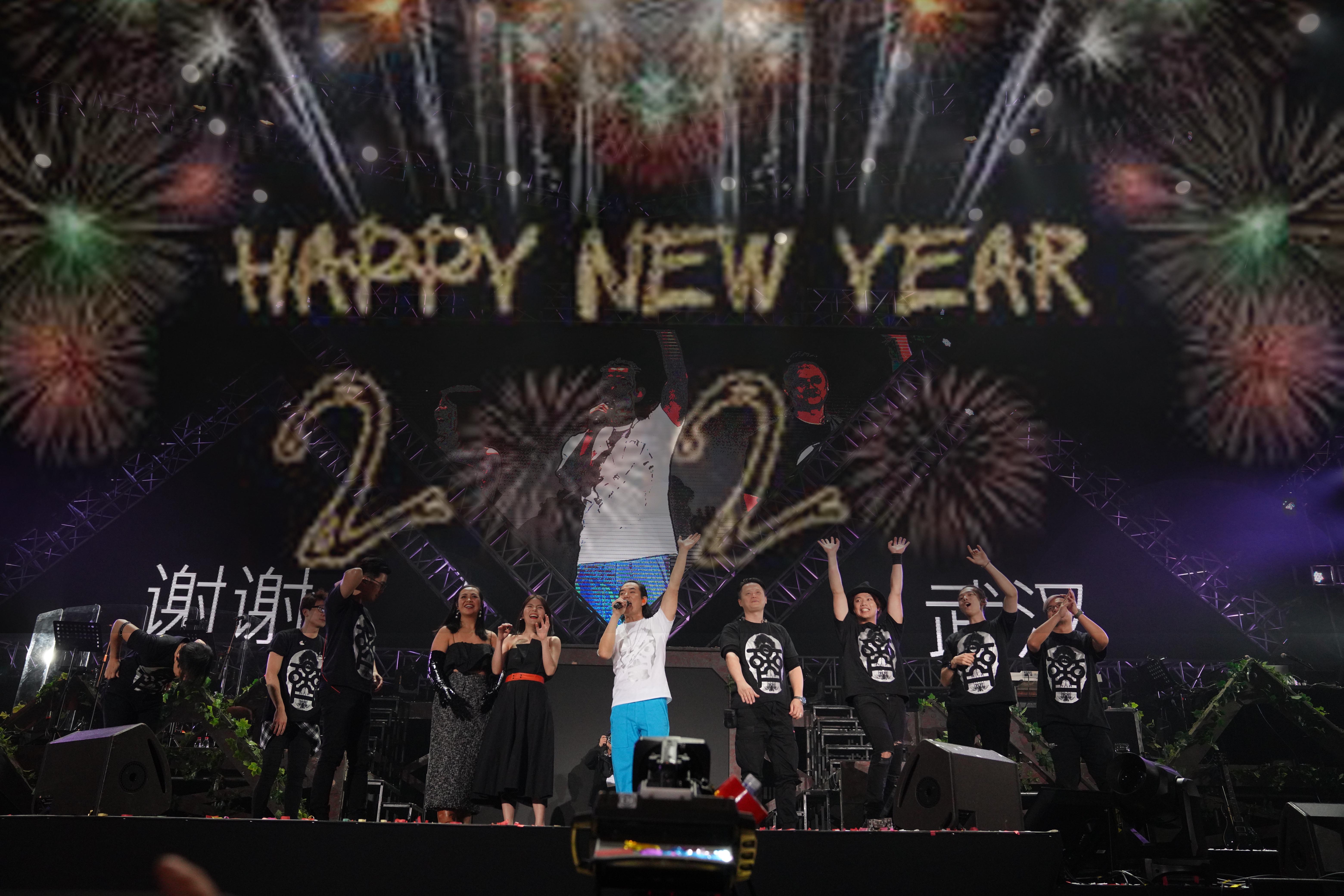 任賢齊與歌迷一起迎接2020年到來。（寰亞唱片提供提供）