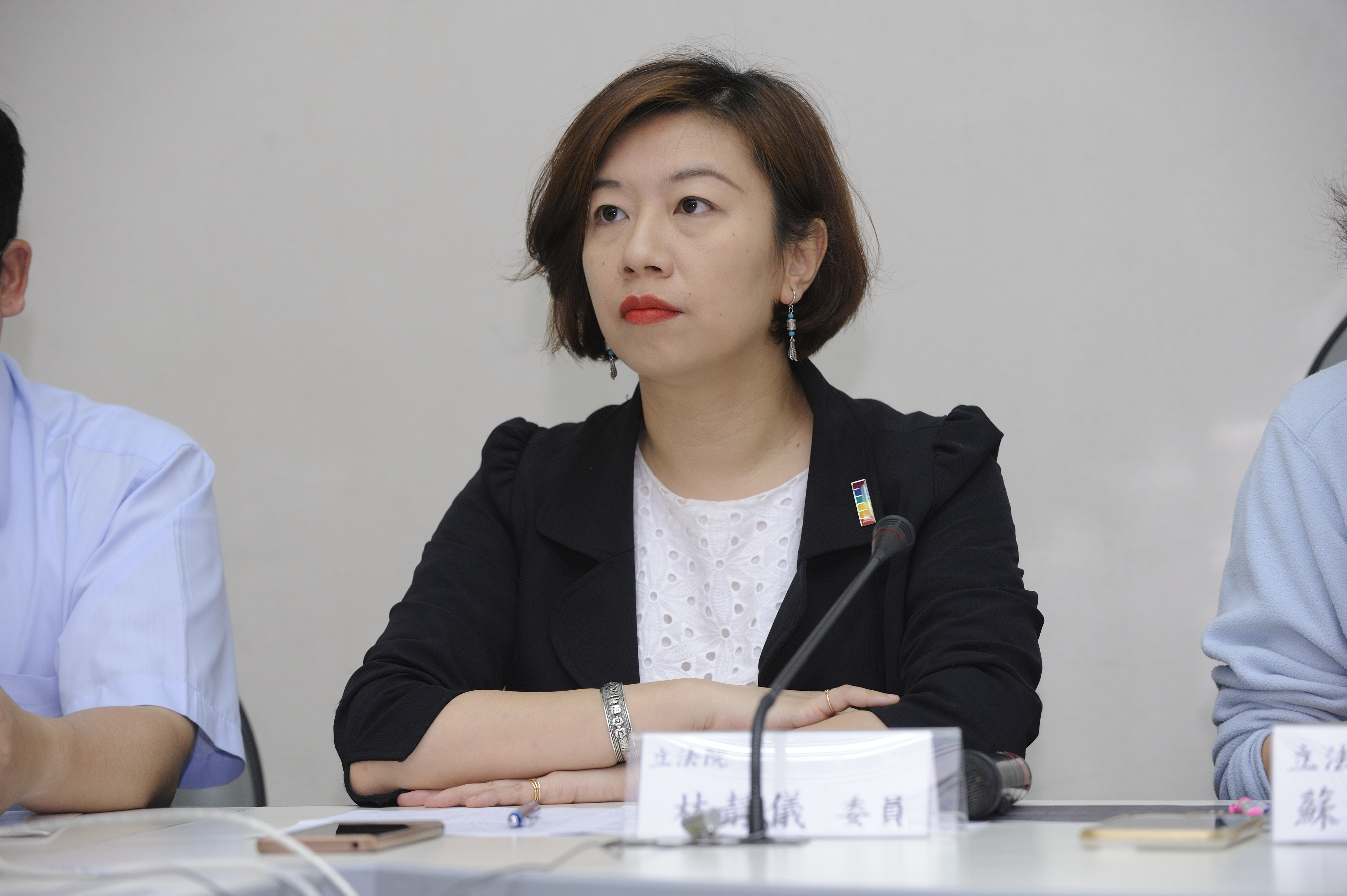 受訪稱「支持統一是叛國」惹議，蔡英文競選辦公室發言人林靜儀宣布即日起辭去發言人一職。