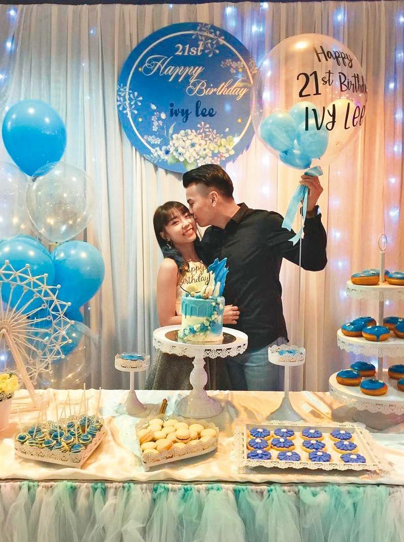 李艾薇與交往3年的男友盧先生,常大方放閃曬愛。(翻攝自李艾薇IG)