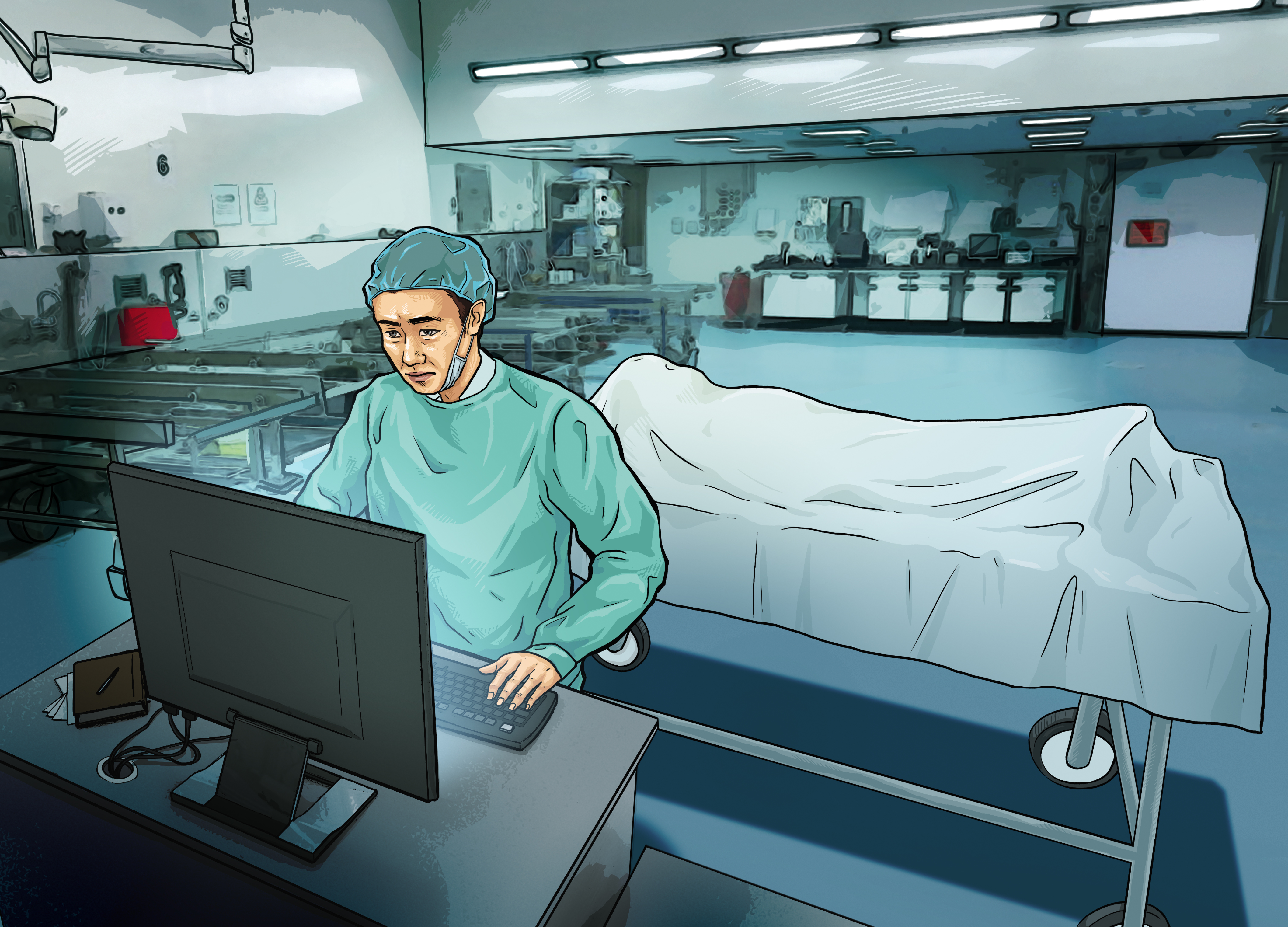 雲林地檢署法醫在2個月前相驗，通報死亡資料時，誤植死者身分證的第4個數字，導致1名退休公務員莫名其妙被宣告死亡，連退休金都一度遭停發。（圖為示意畫面）