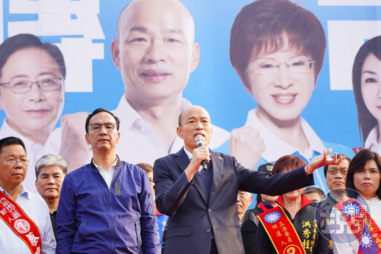 國民黨總統候選人韓國瑜暫停2日競選活動後，今恢復行程。