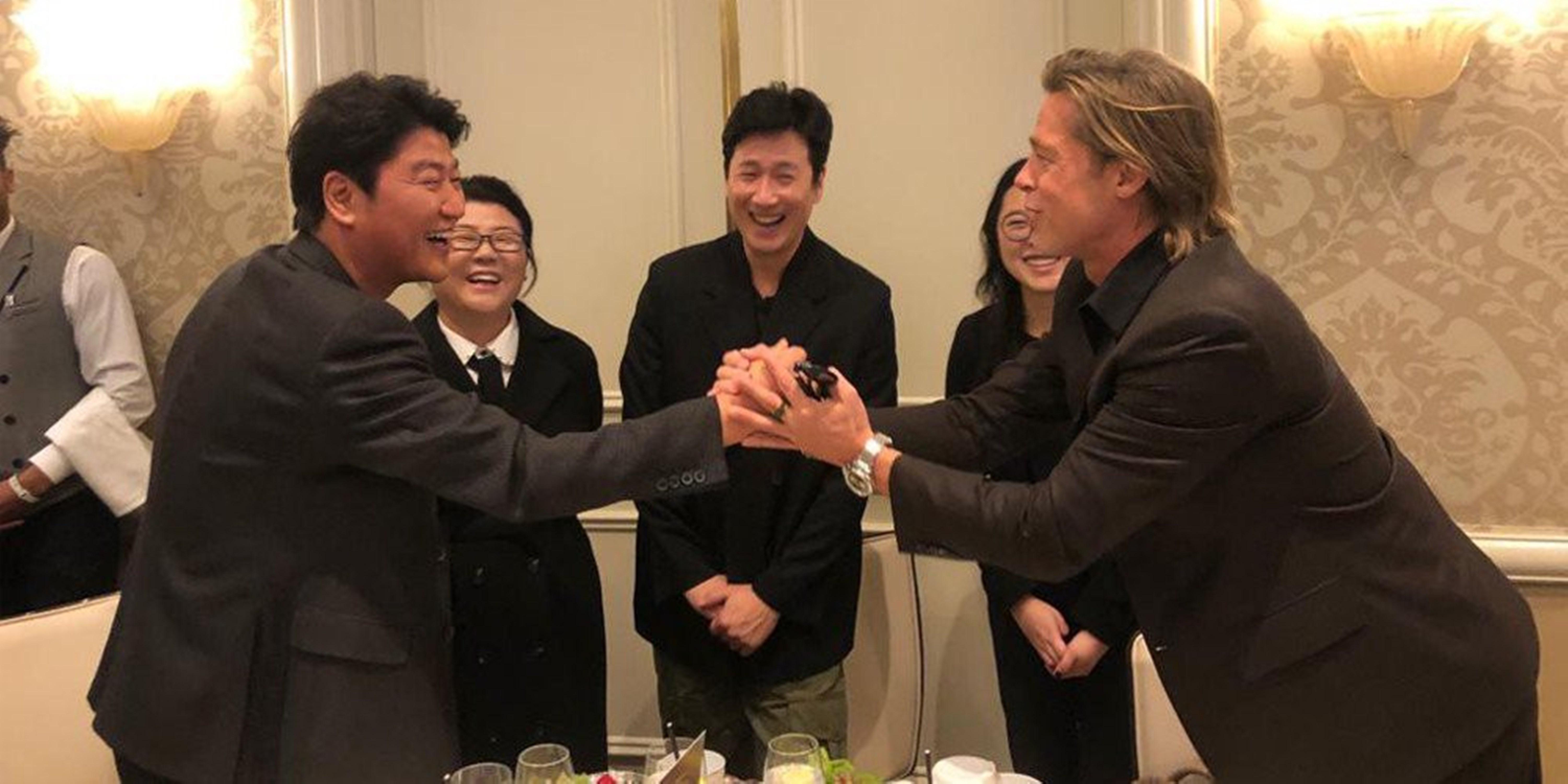 《寄生上流》〉在好萊塢獲得超高評價，連布萊德彼特也是男主角宋康昊的粉絲。（CatchPlay提供）