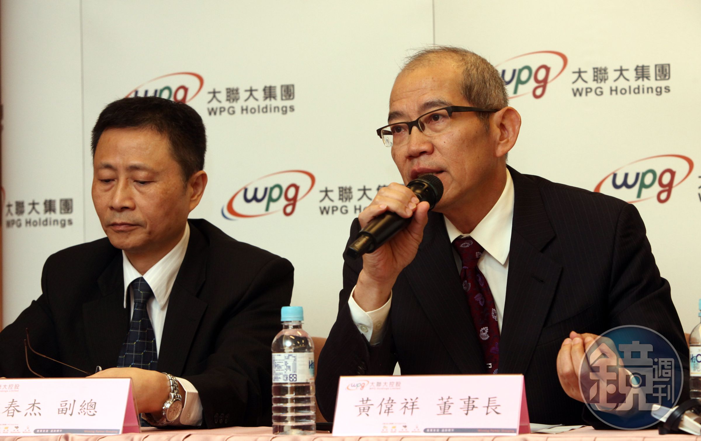 大聯大是在2005年由世平與品佳合組的控股公司，當時黃偉祥（右）就宣稱，接下來要努力達到的目標就是成為全球第一大半導體通路商。（資料照）