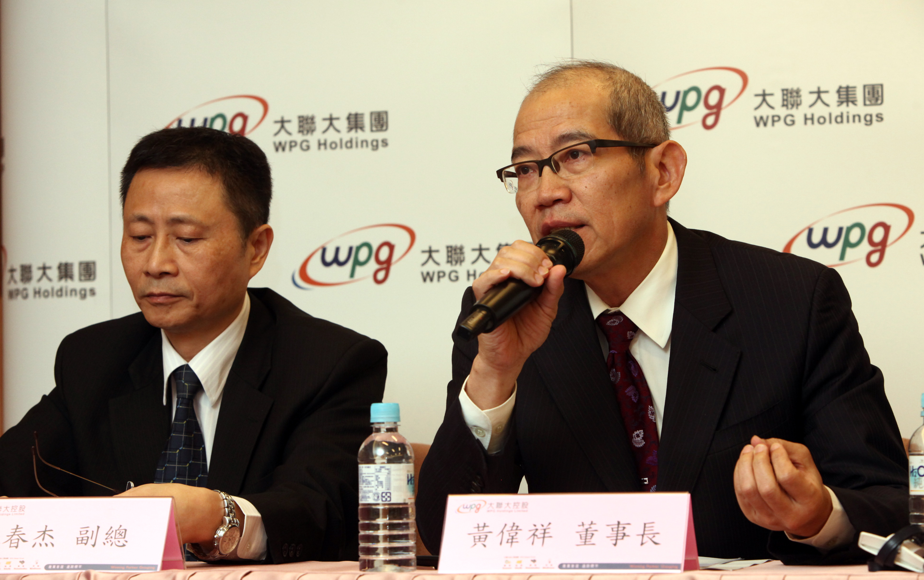 大聯大是在2005年由世平與品佳合組的控股公司，當時黃偉祥（右）就宣稱，接下來要努力達到的目標就是成為全球第一大半導體通路商。（資料照）