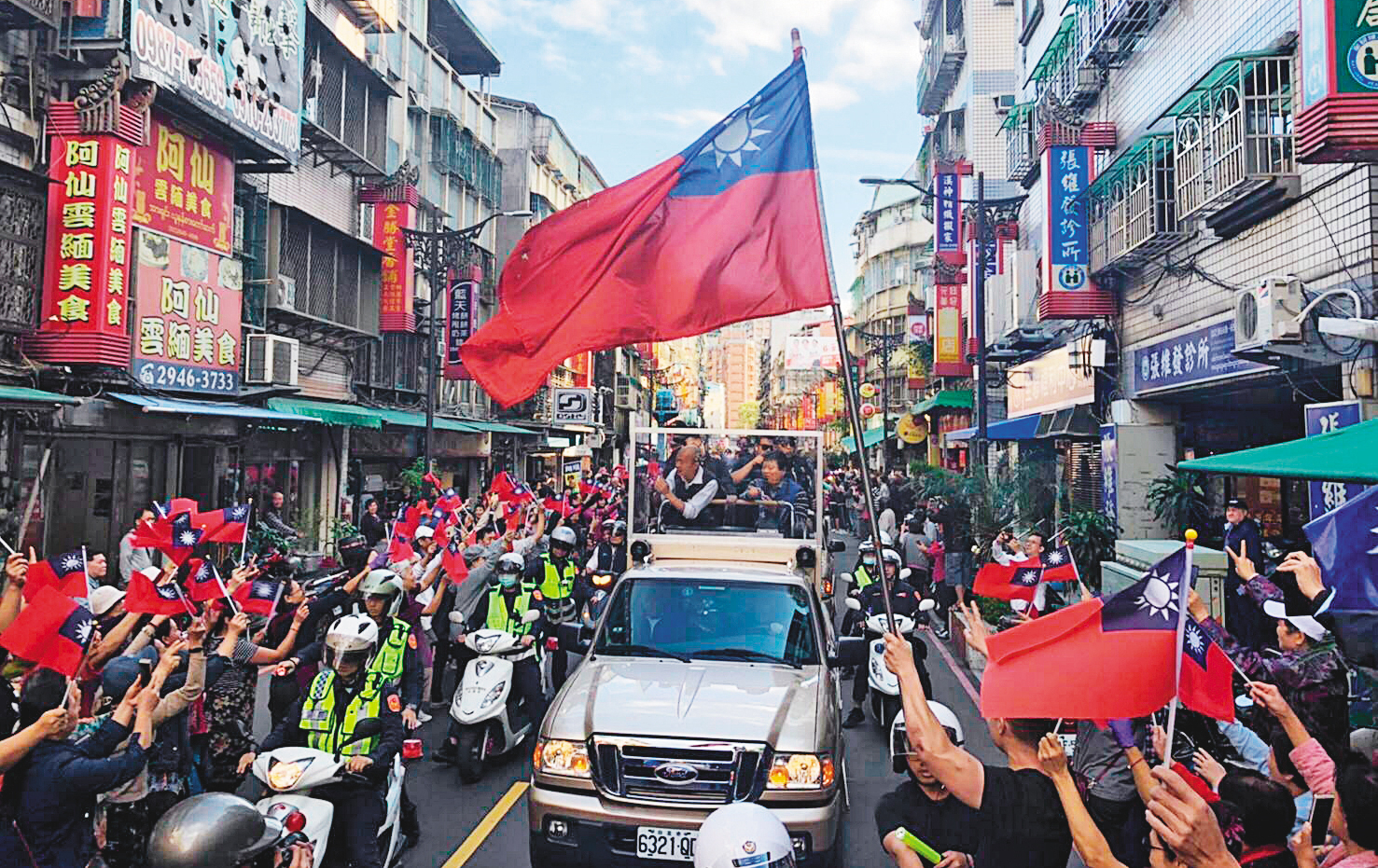 韓陣營9日將號召百萬庶民上凱道，選前之夜再回防高雄，盼讓韓流再攀高峰。（韓國瑜競辦提供）