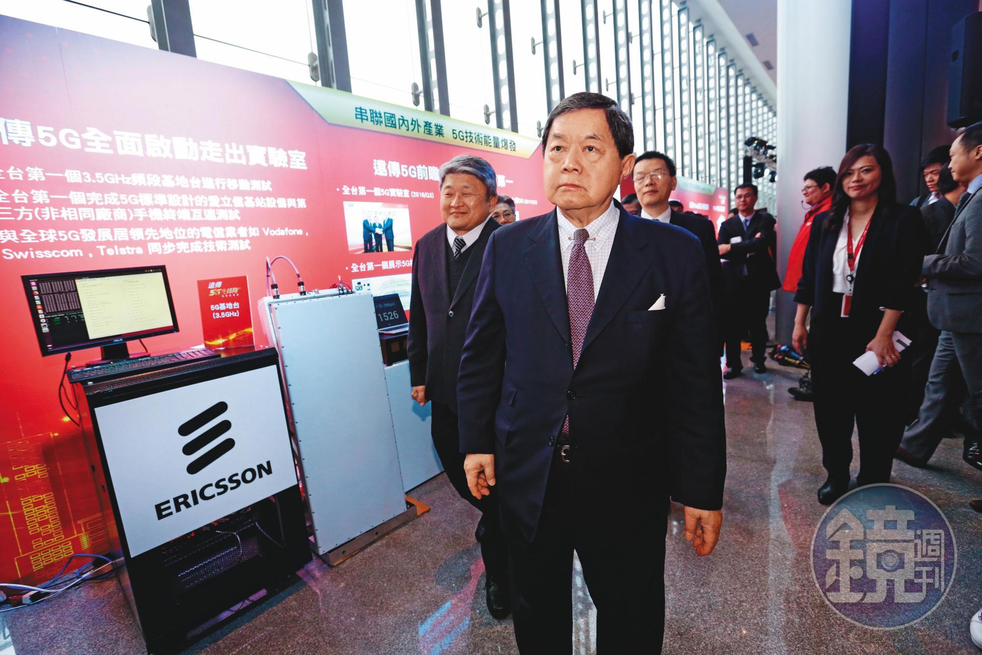 電信3強搶5G執照，圖為遠傳電信董事長徐旭東。