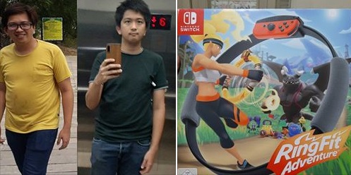 一名菲律賓玩家一個月持續玩《健身環大冒險》，展現瘦身成果。（翻攝Migui Minaj臉書）