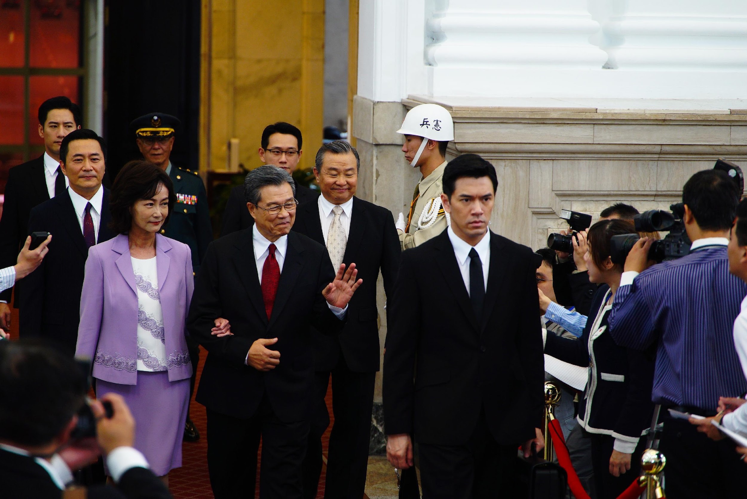 劇組花1年才申請到總統府介壽館首次出借拍戲。（馬克吐溫提供）
