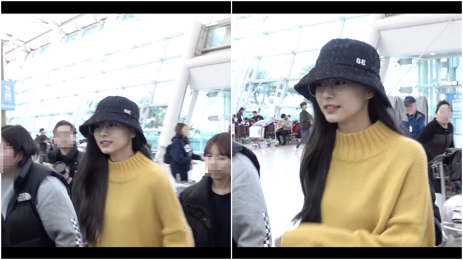 在韓國發展的TWICE成員周子瑜被捕捉到於7日返台休假。（翻攝Newsen）