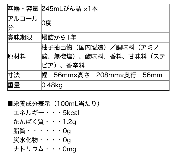 從成份表不難看出廠商研發配方的苦心，真的是從零開始，不含日本酒成分。