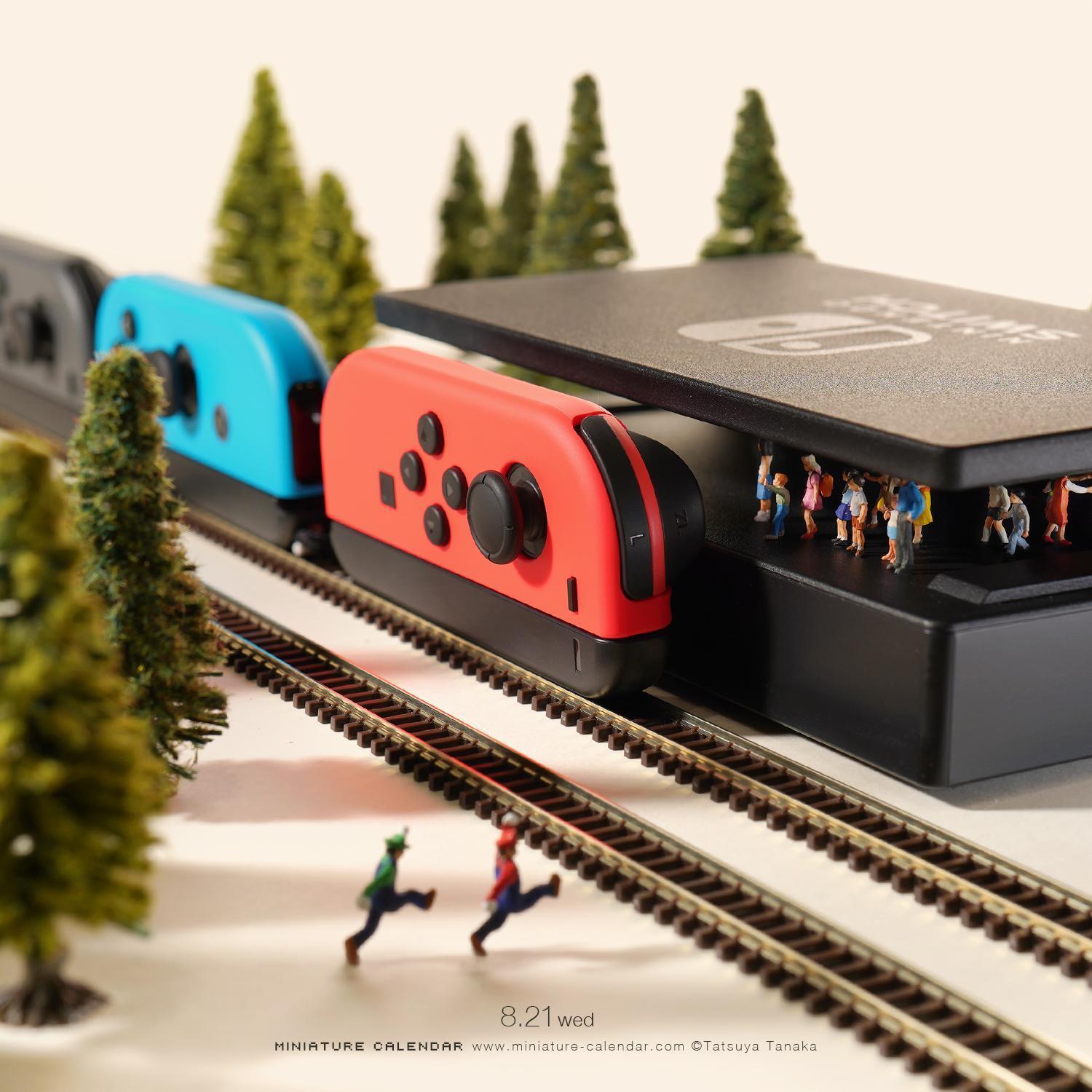 Switch列車。（翻攝自MINIATURE CALENDAR）