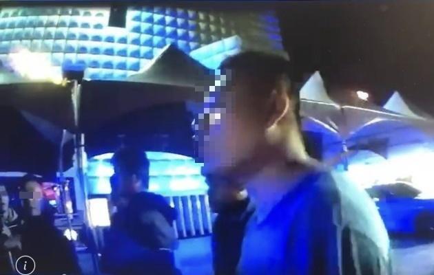 囂張嗆警全都被蒐證。（讀者提供）