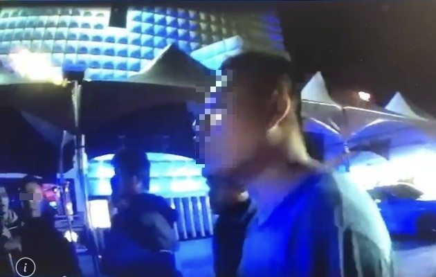 囂張嗆警全都被蒐證。（讀者提供）