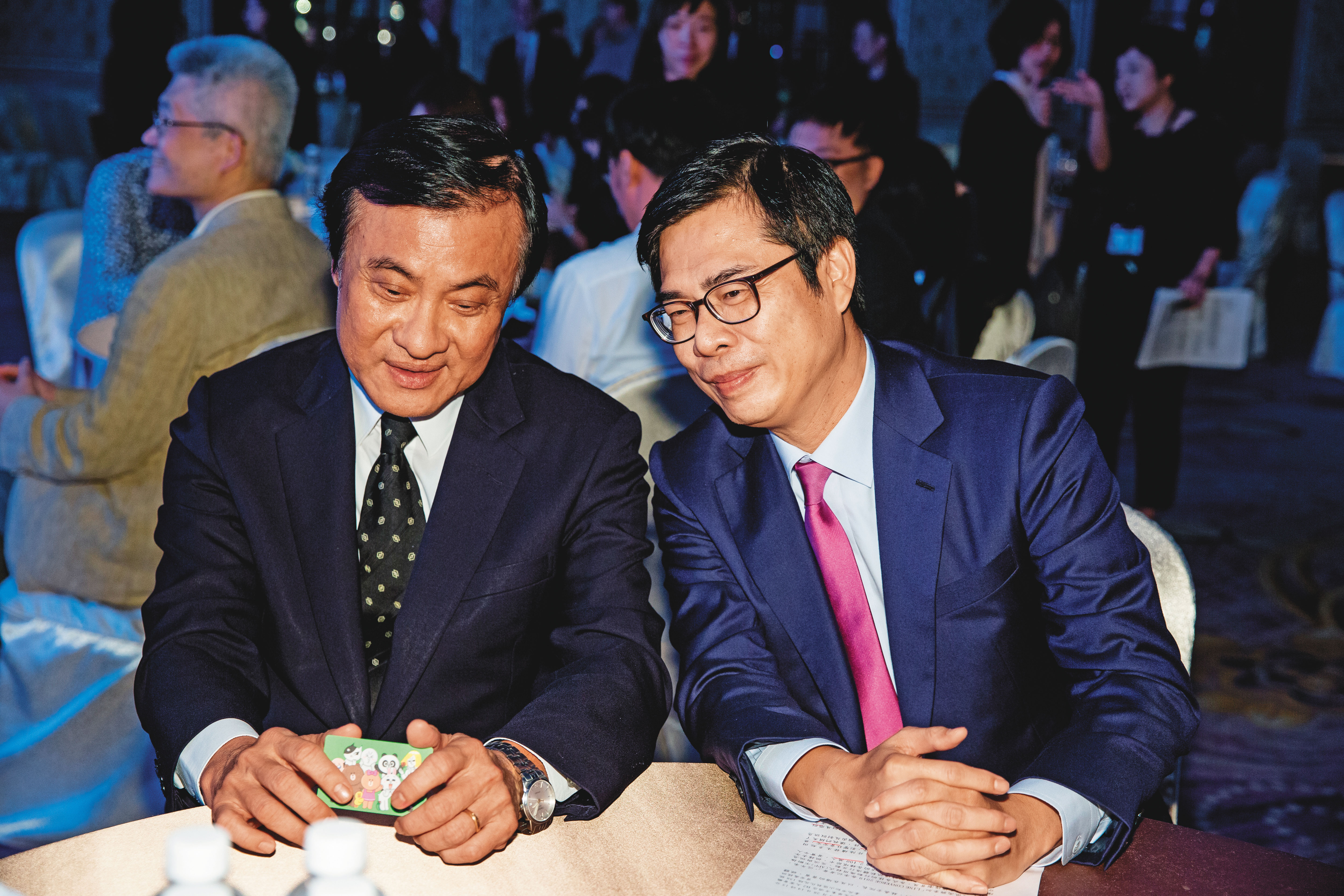 立法院長蘇嘉全（左）與副閣揆陳其邁（右），都曾被點名是可能組閣的人選。