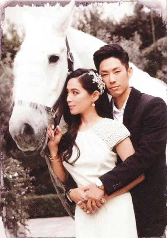吳建豪2013年底和石貞善(左)結婚,沒想到婚後一年就在IG撕破臉,前年底離婚。(翻攝自吳建豪微博)