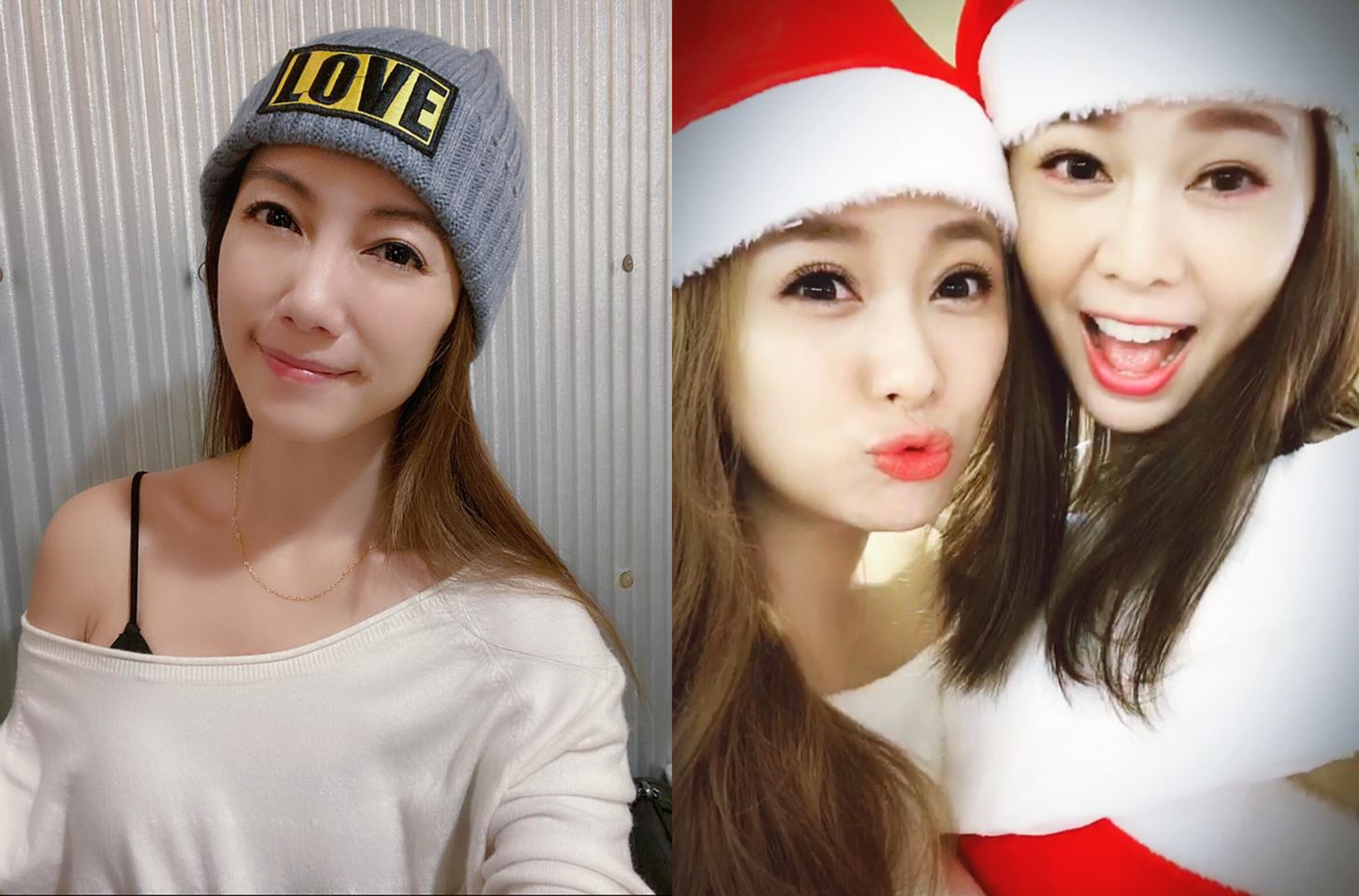 林韋君曾經在參加好友婚禮時，因明星身分遭到注目；葉家妤透露曾與妹妹白家綺參加婚禮時遭到醉漢攻擊。（左圖翻攝自林韋君臉書，右圖翻攝自葉家妤臉書）