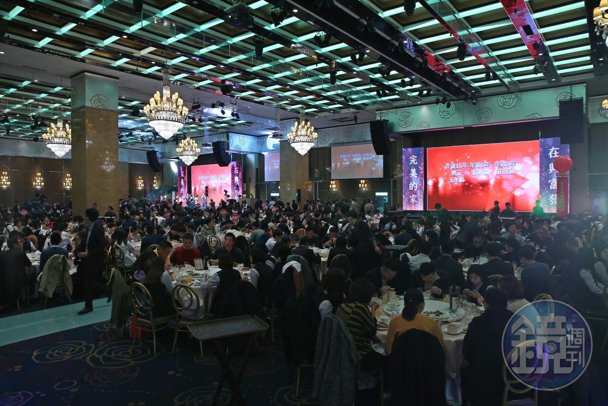興富發13日舉辦集團尾牙,席開200桌,集團今年推案約在400到500億元。