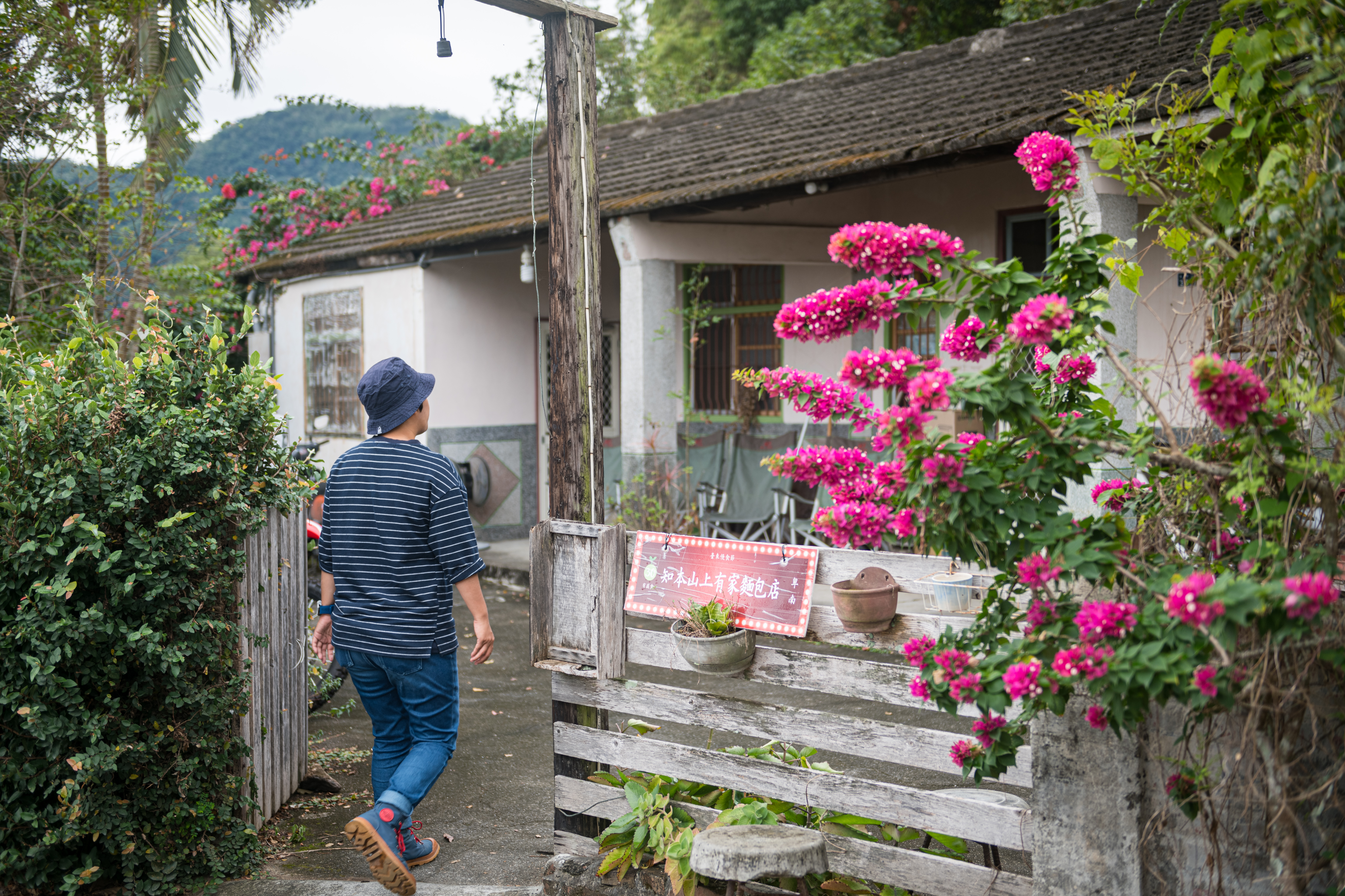 設在小老宅裡的「知本山上有家麵包店」。