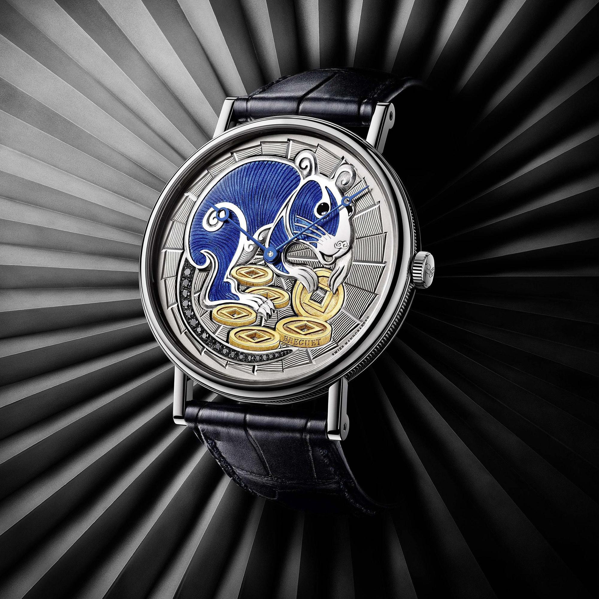 寶璣Classique 7145 鼠年限量款,全球限量8只,定價NT$1,586,000。