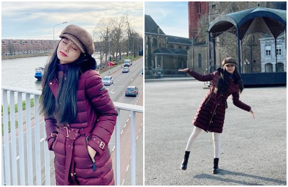 子瑜近日與家人飛歐洲旅遊，也不忘在IG上與粉絲分享度假美照。（翻攝IG）