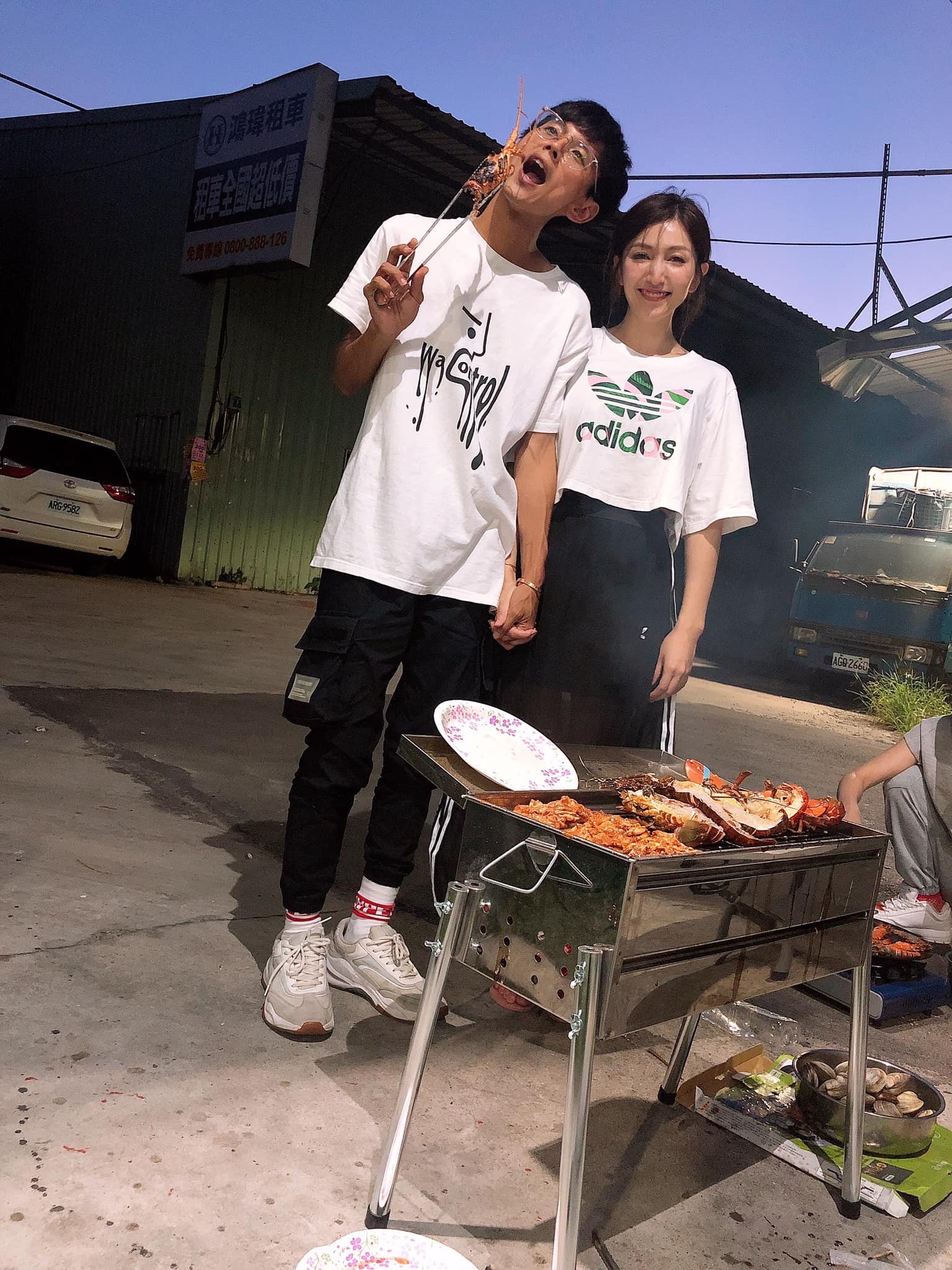 阿翔自從發生不倫戀後，積極修補夫妻關係。（翻攝Grace臉書）