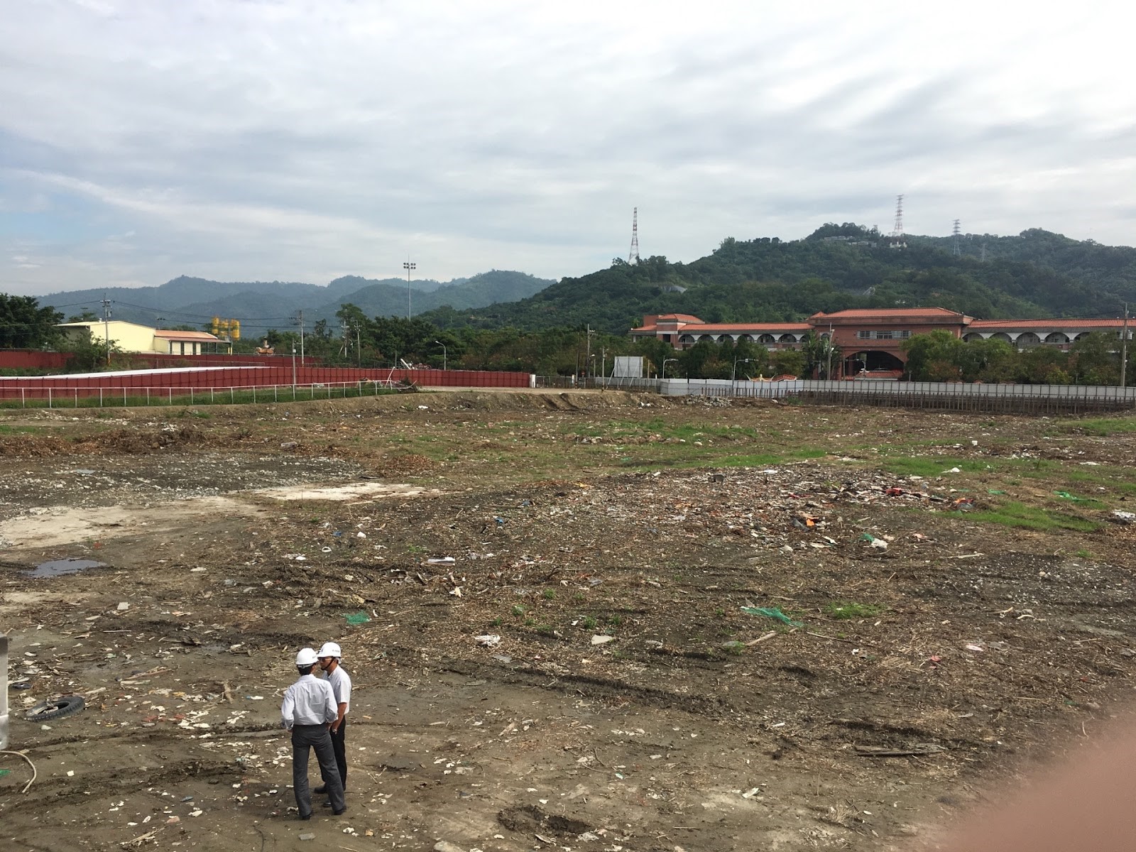 「中台灣影視基地」整地階段。（台中市新聞局提供）