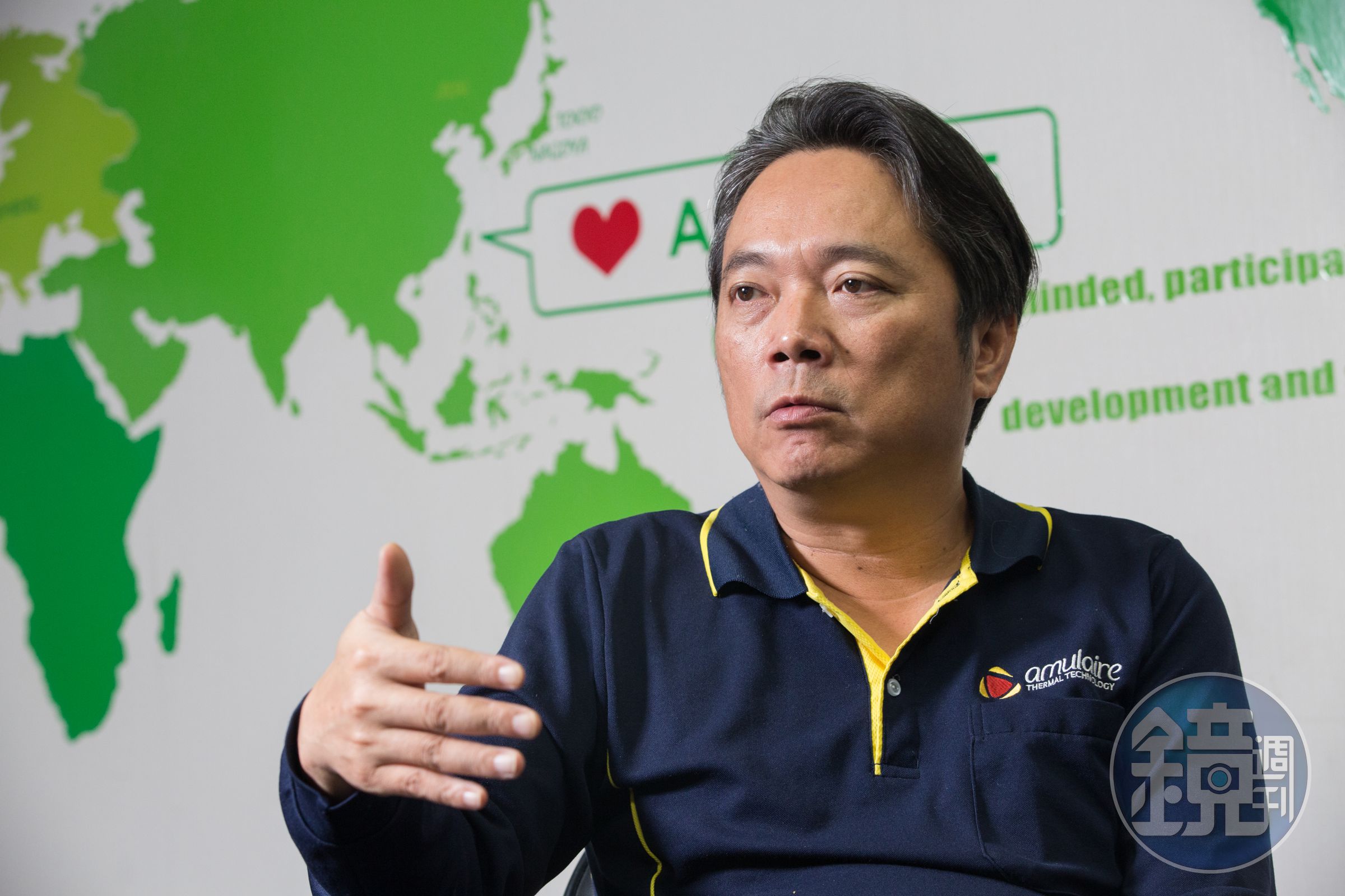 熱衷打高爾夫球的林啟聖，打球也很專注，待的5個球隊都是單差點。