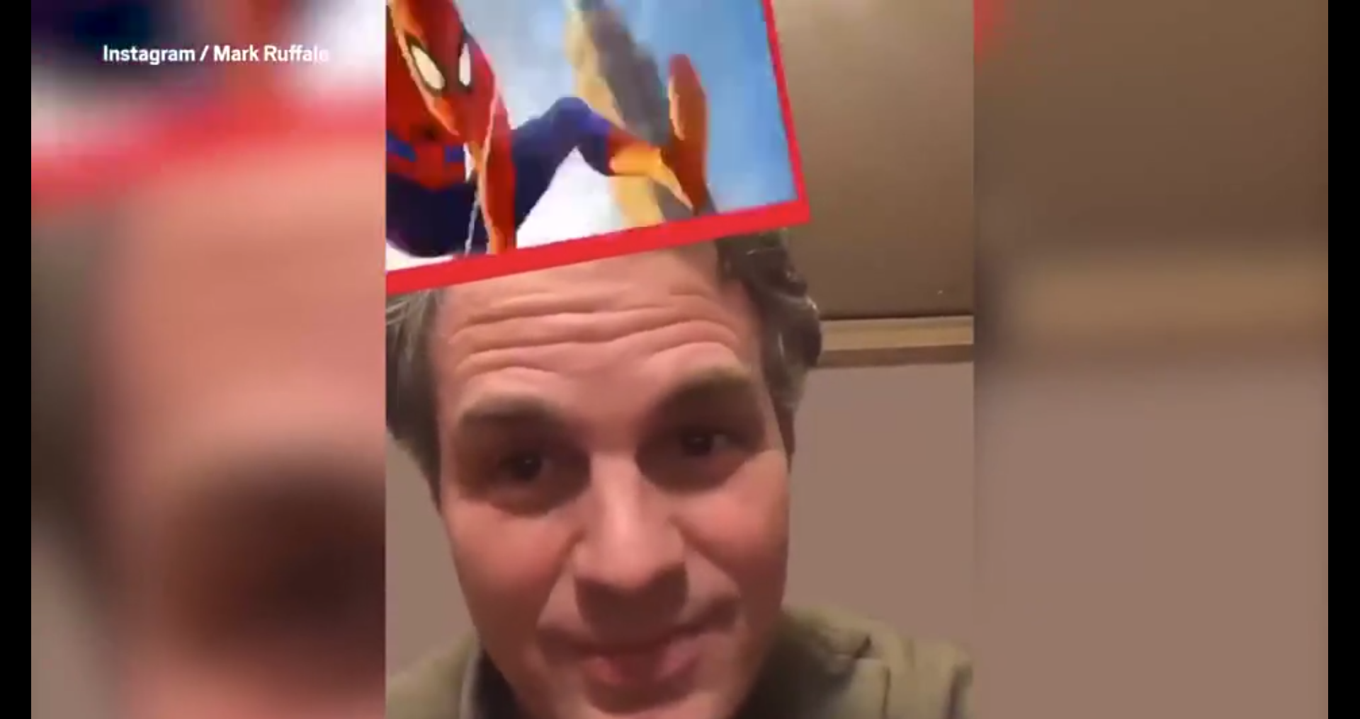 馬克‧魯法洛自拍玩濾鏡。（翻攝馬克‧魯法洛 Instagram）