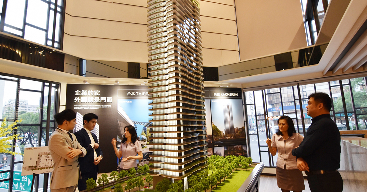 商辦市場炙手可熱，熱度從去年底延續至2020年。(圖為高雄CBD展售中心)