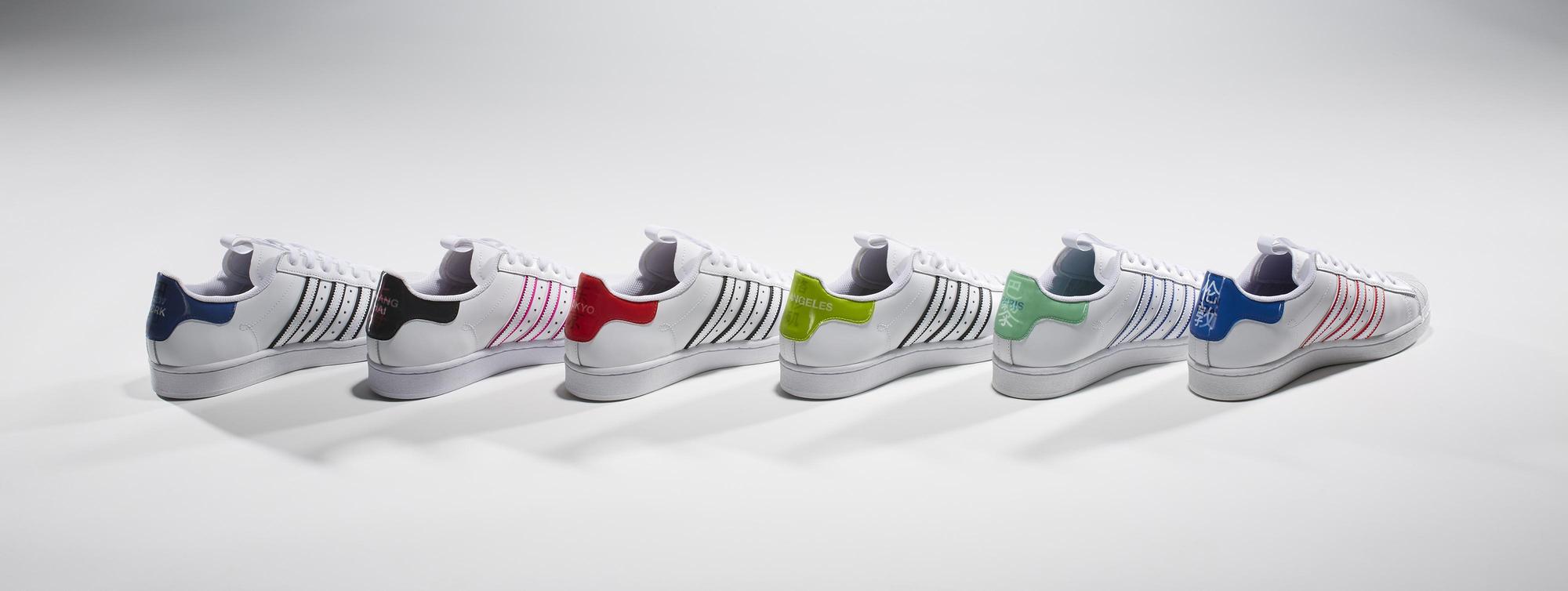 adidas Originals Superstar城市限定系列共推出六大知名城市鞋款。(adidas Originals提供)