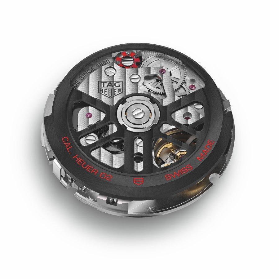 豪雅Heuer 02計時機芯是品牌最新世代自製機芯，擁有導柱輪、垂直離合結構，與高振頻、長動力與薄型化等5大關鍵優勢。