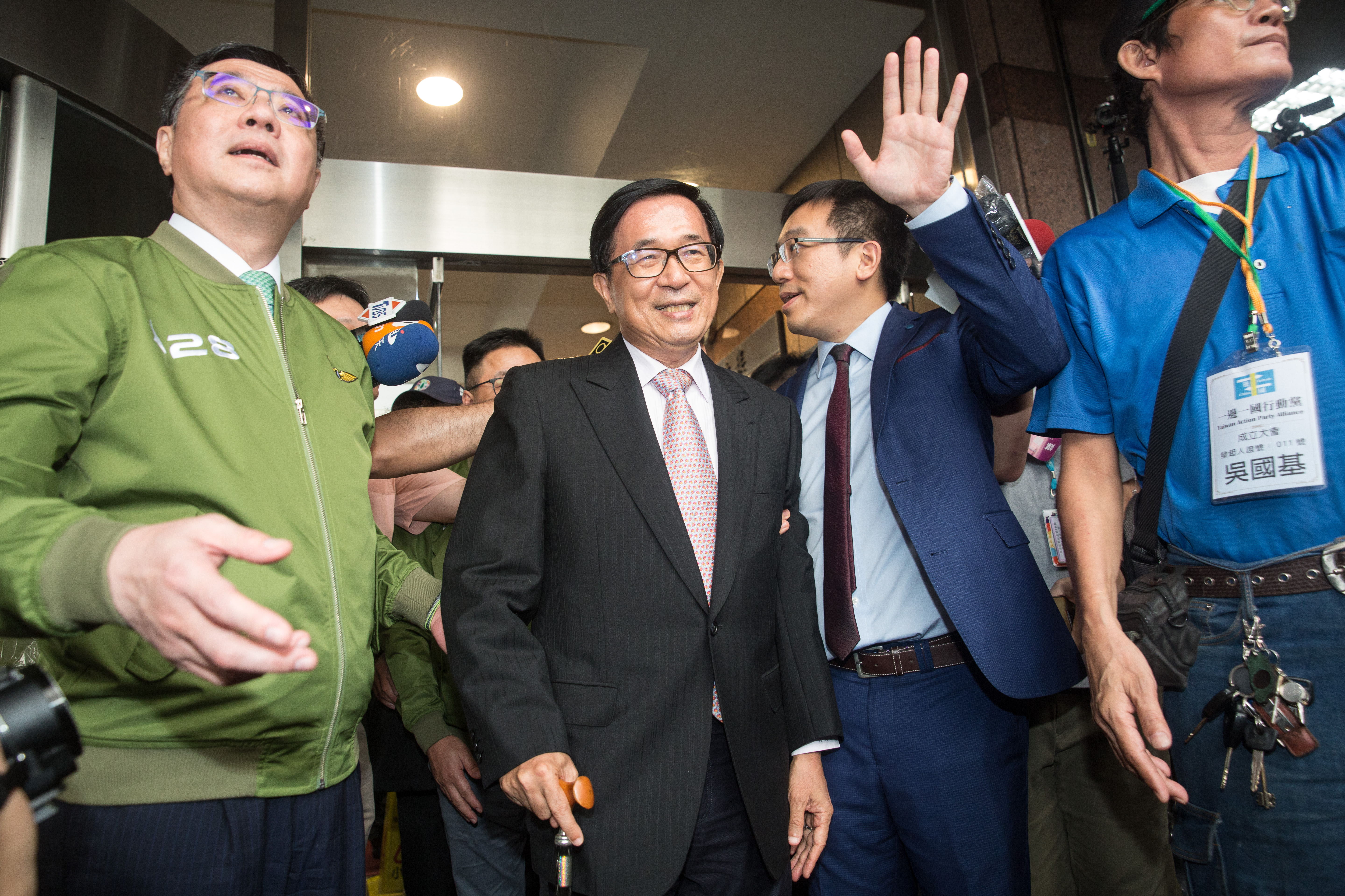 一邊一國行動黨精神領袖陳水扁日前宣布退出政壇，圖為資料照。