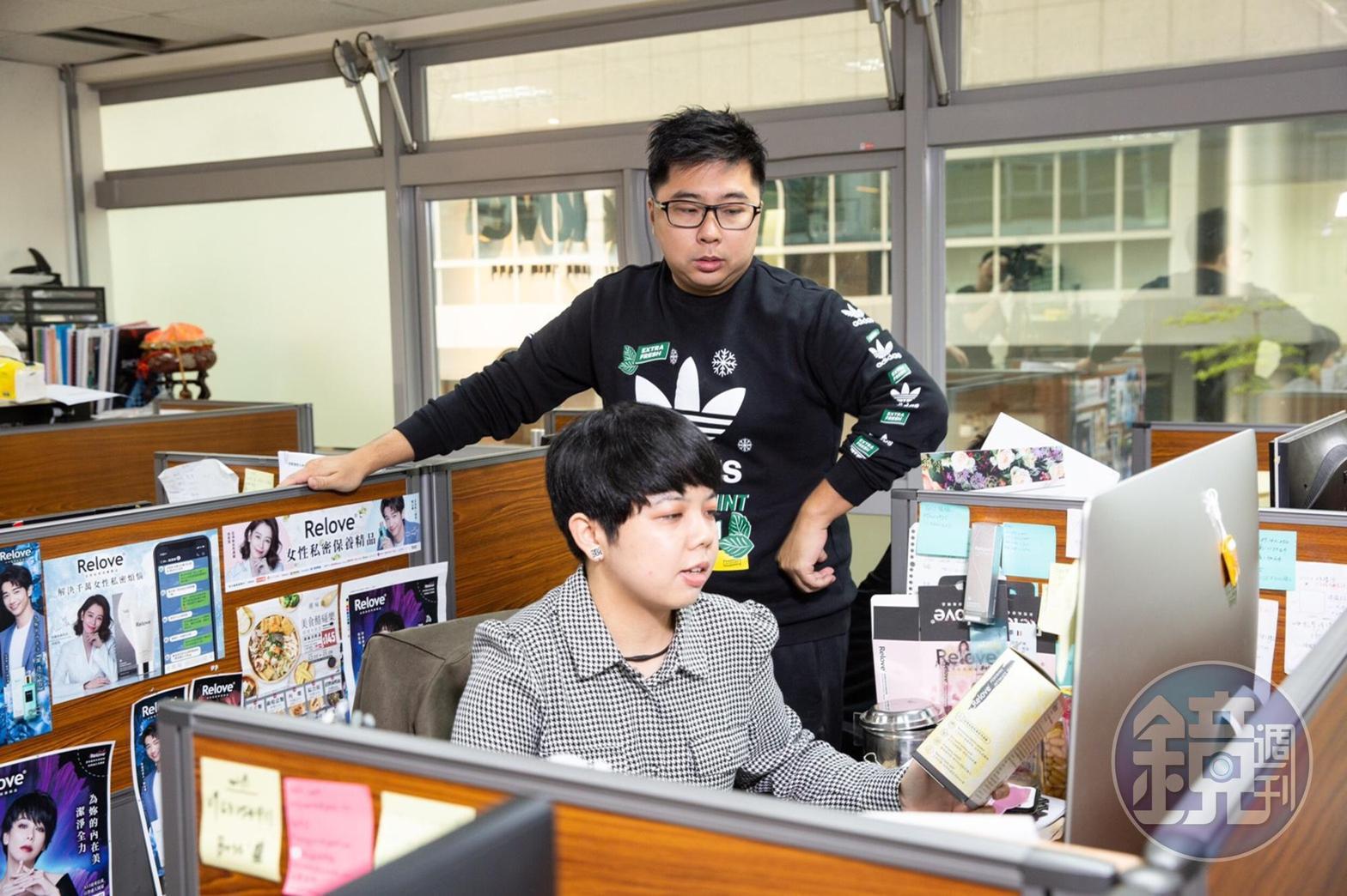 他重視產品包裝、視覺，請來從紐約回台的設計總監負責整體形象。
