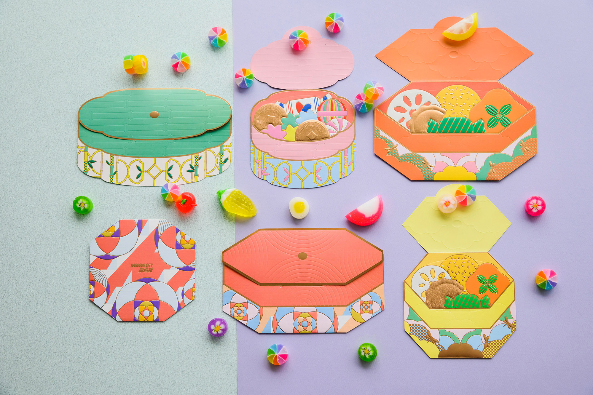 海港城推出的糖果盒紅包袋，可愛到根本不想送人。（海港城提供）