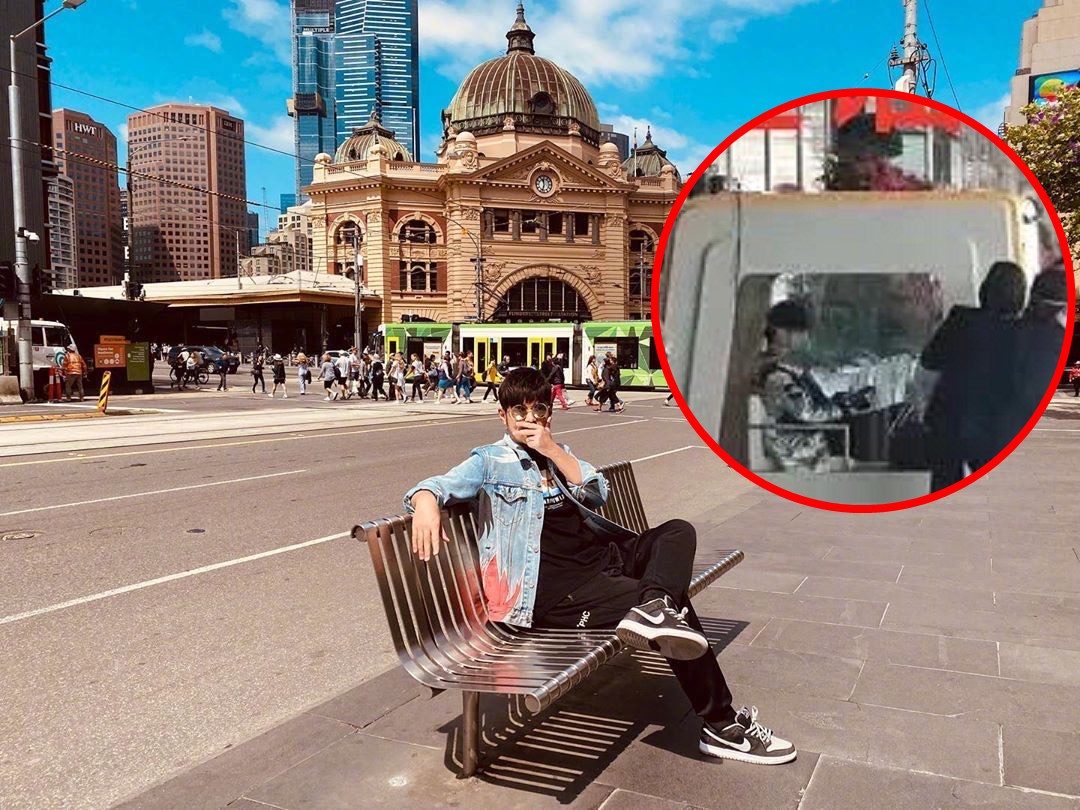 人在澳洲度假的周杰倫，今上傳了度假照片闢謠，整個人看起來神清氣爽。（翻攝自微博）