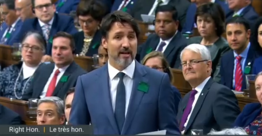 加拿大總理杜魯道明確表態支持台灣以觀察員的身分加入WHO。(翻攝Youtube影片)