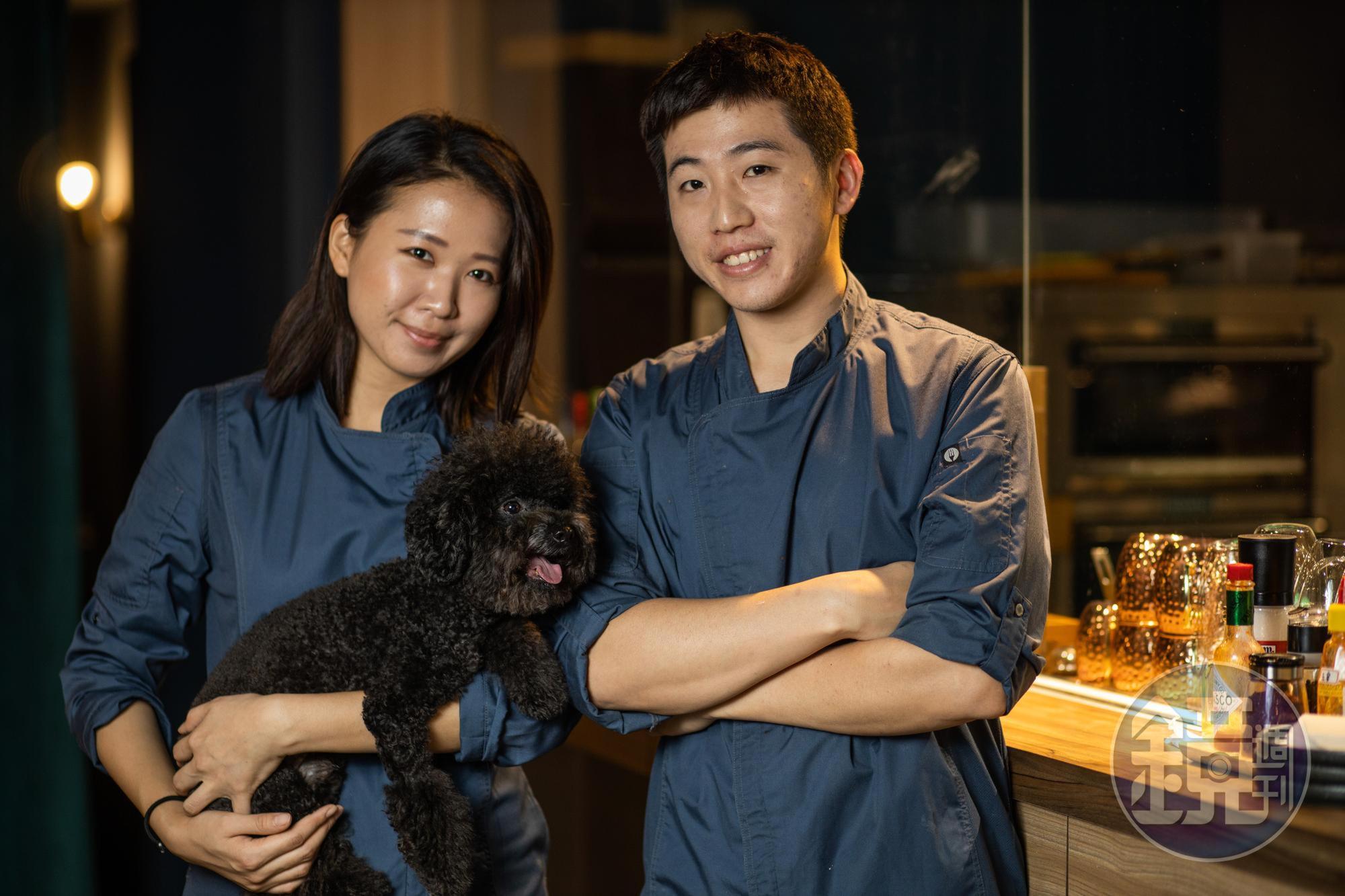 老闆李沛潔(左)、吳榮峰(右)因愛護動物成為Vegan一族,研發讓葷食者也能大快朵頤的時髦蔬食料理。
