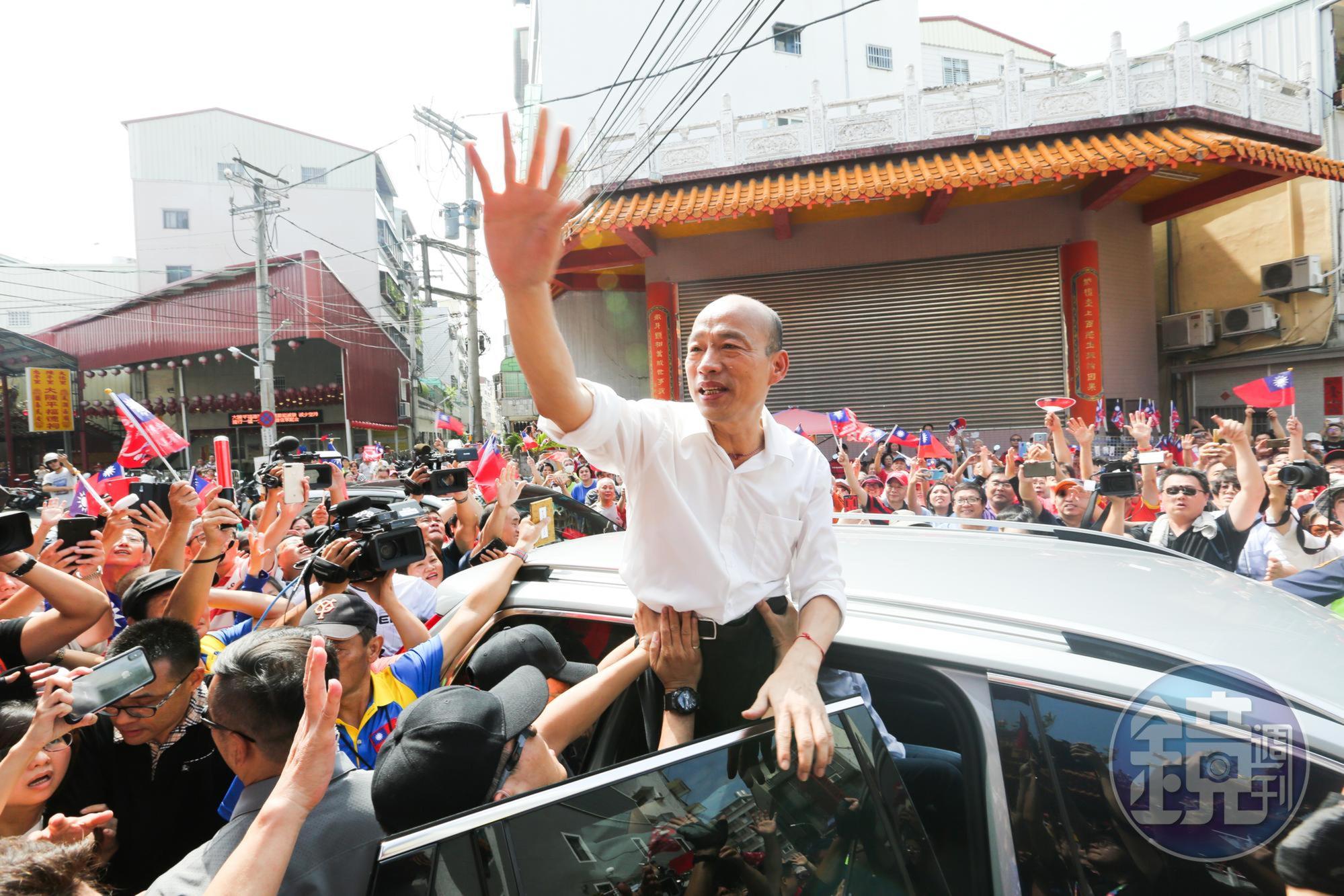 罷免高雄市長韓國瑜(圖)行動第二階段開跑,Wecare高雄發起人尹立透露,第一天就收到超過3萬份連署。圖為本刊資料照。