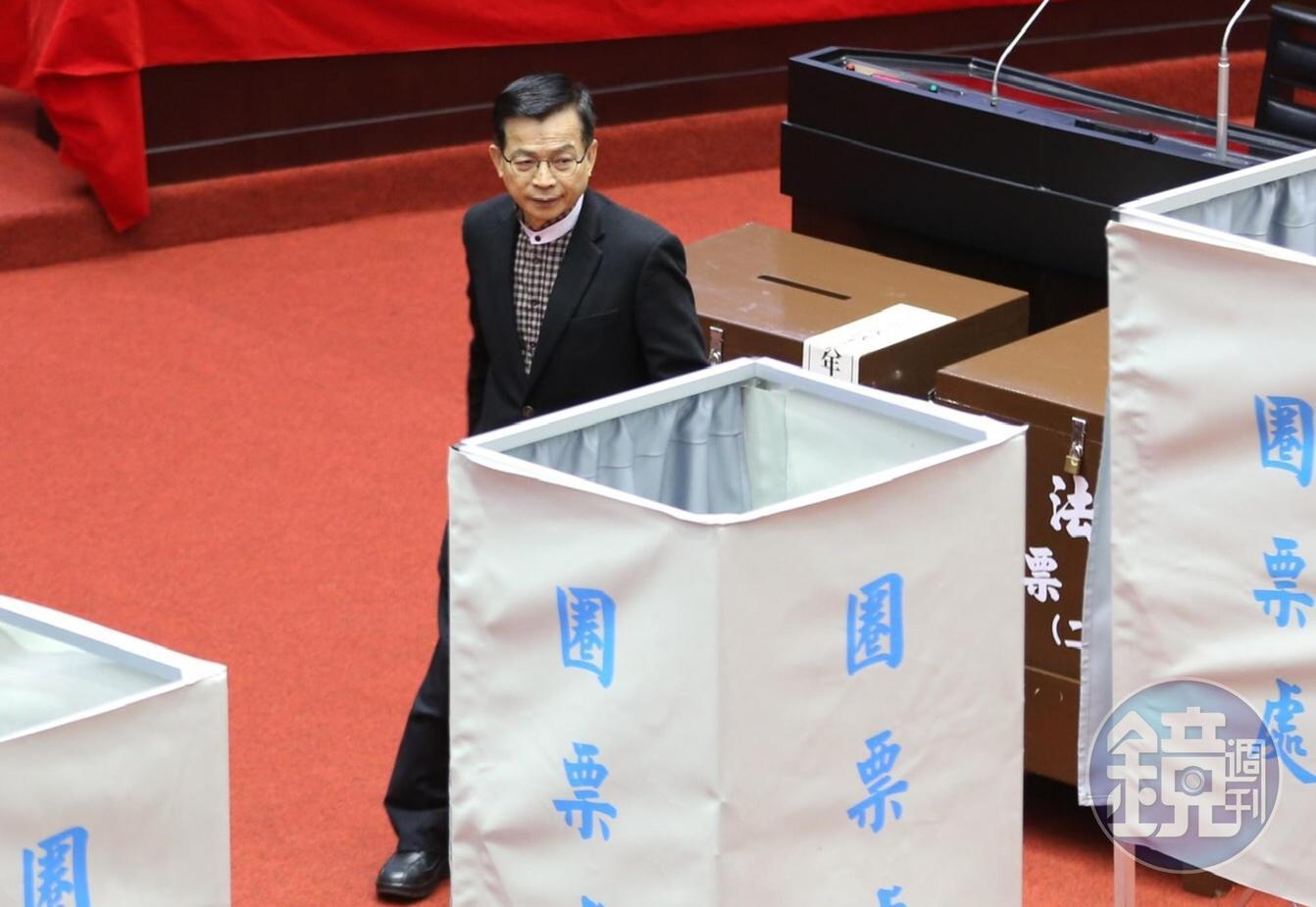 擁有38席立委的國民黨推出資深立委賴士葆(圖)角逐院長。